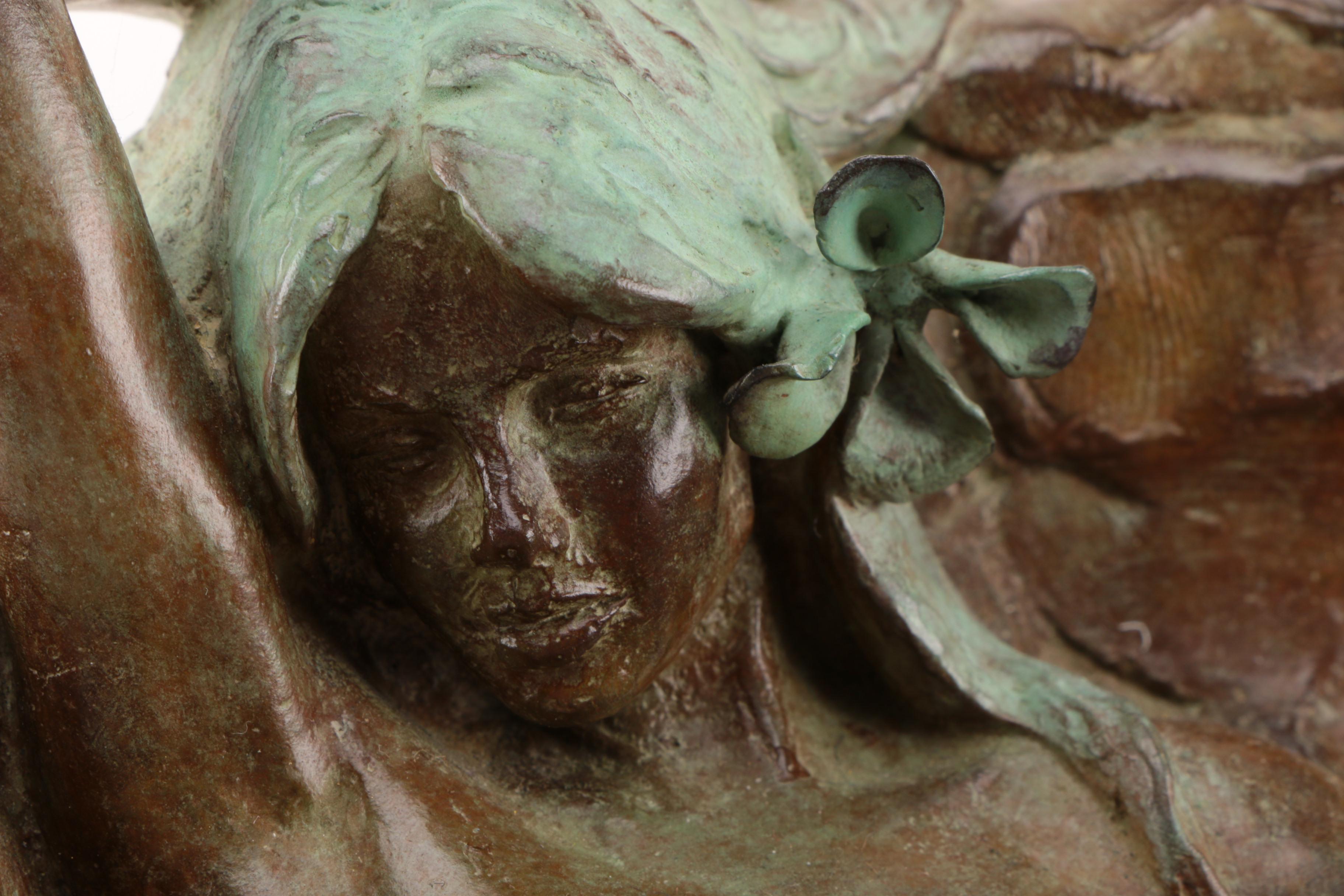 Robert Krant Limited Edition Copper Alloy Sculpture "Ring Chair"