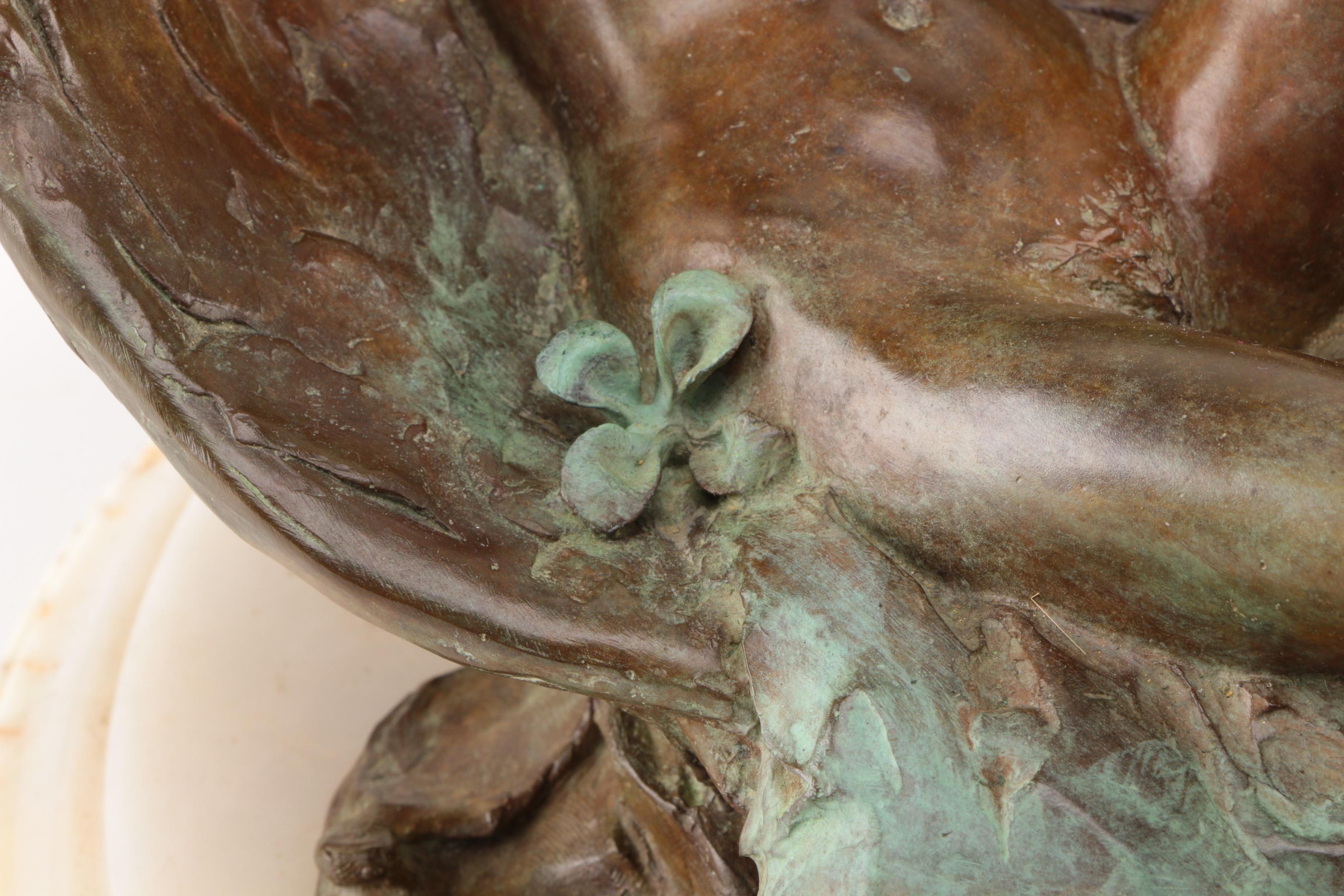 Robert Krant Limited Edition Copper Alloy Sculpture "Ring Chair"