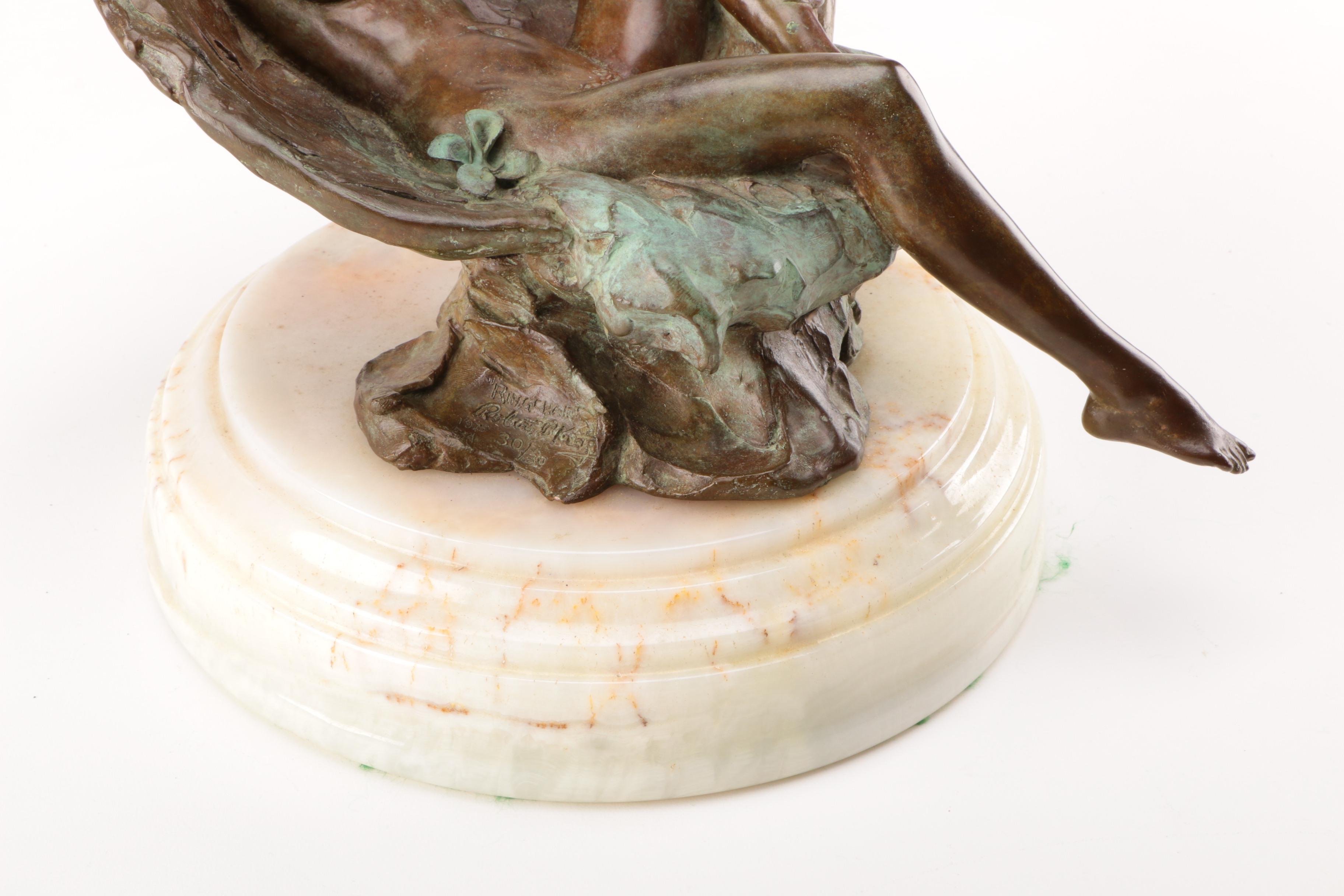 Robert Krant Limited Edition Copper Alloy Sculpture "Ring Chair"