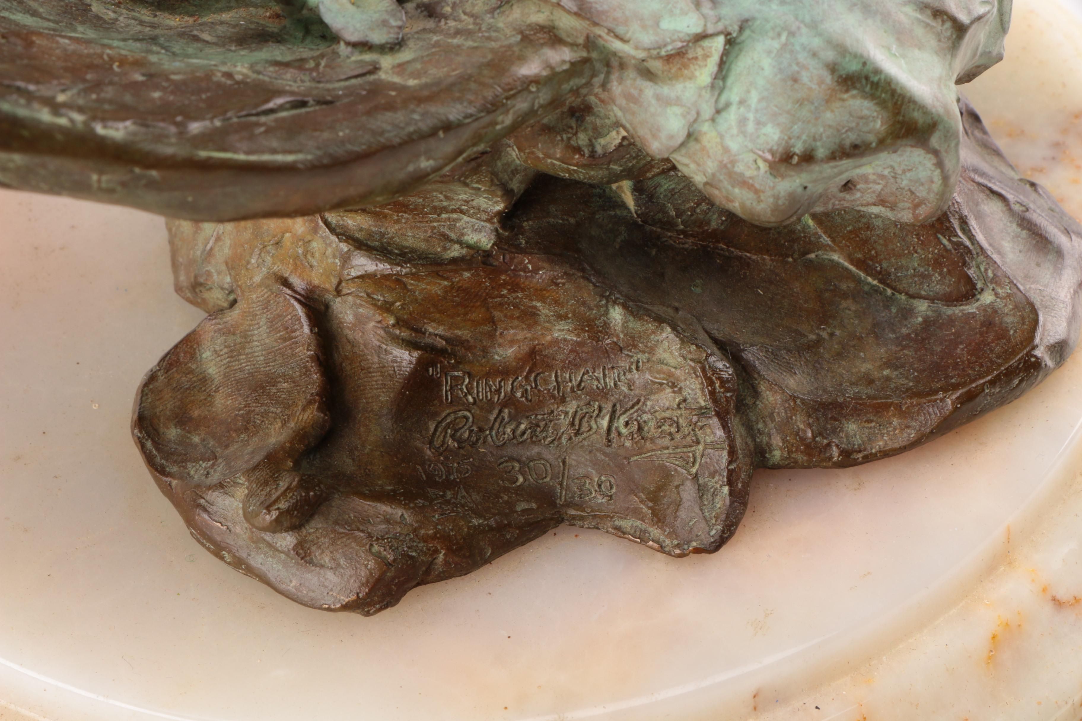 Robert Krant Limited Edition Copper Alloy Sculpture "Ring Chair"