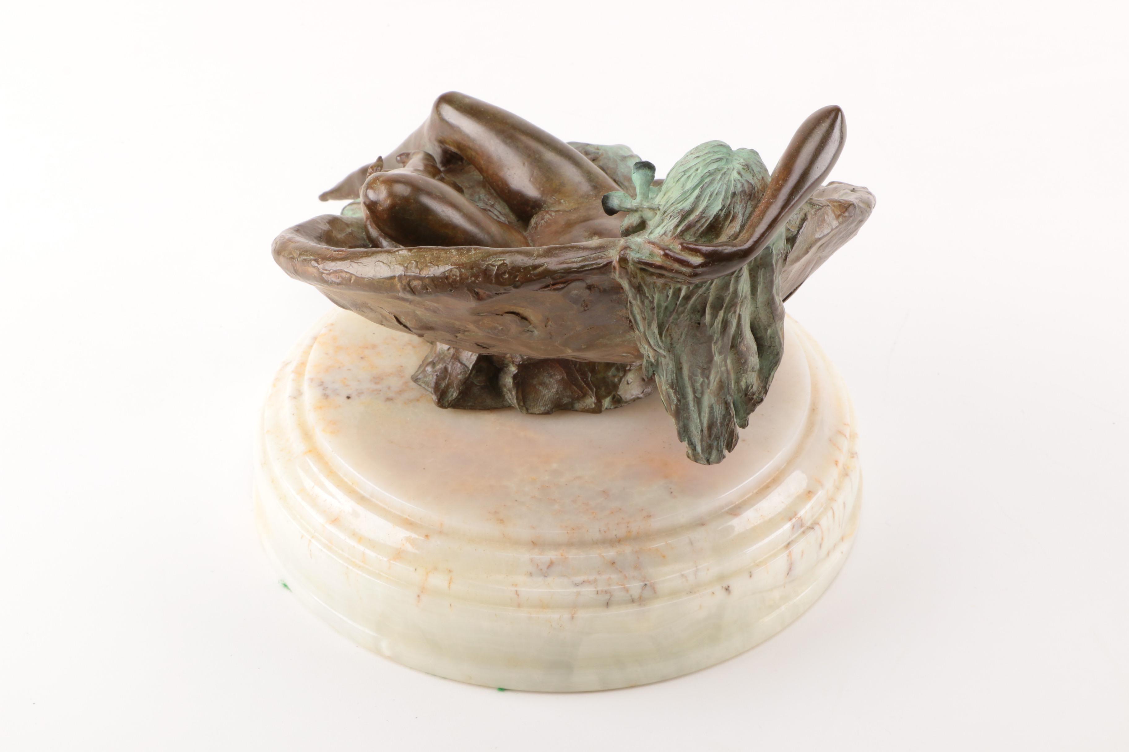 Robert Krant Limited Edition Copper Alloy Sculpture "Ring Chair"