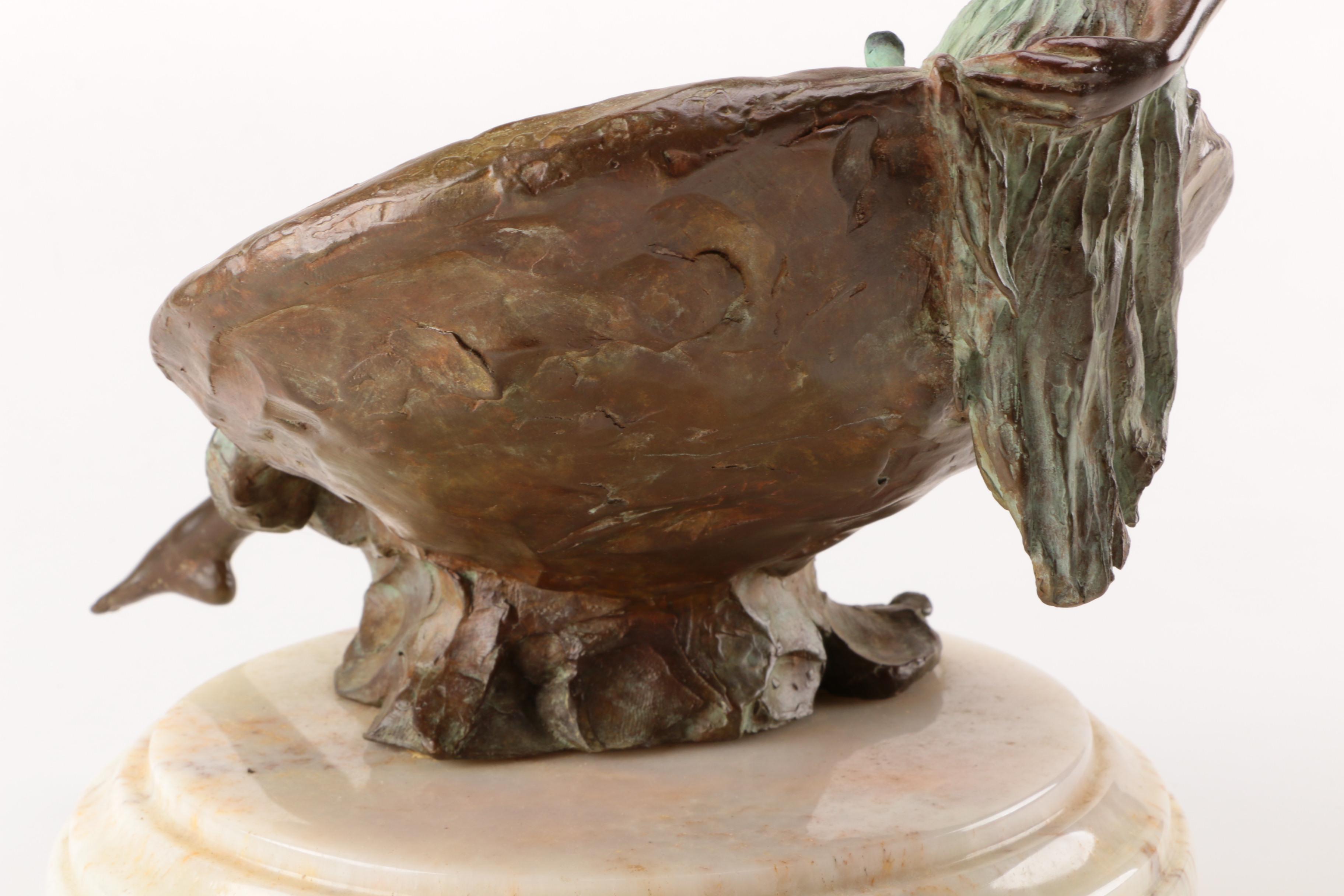 Robert Krant Limited Edition Copper Alloy Sculpture "Ring Chair"