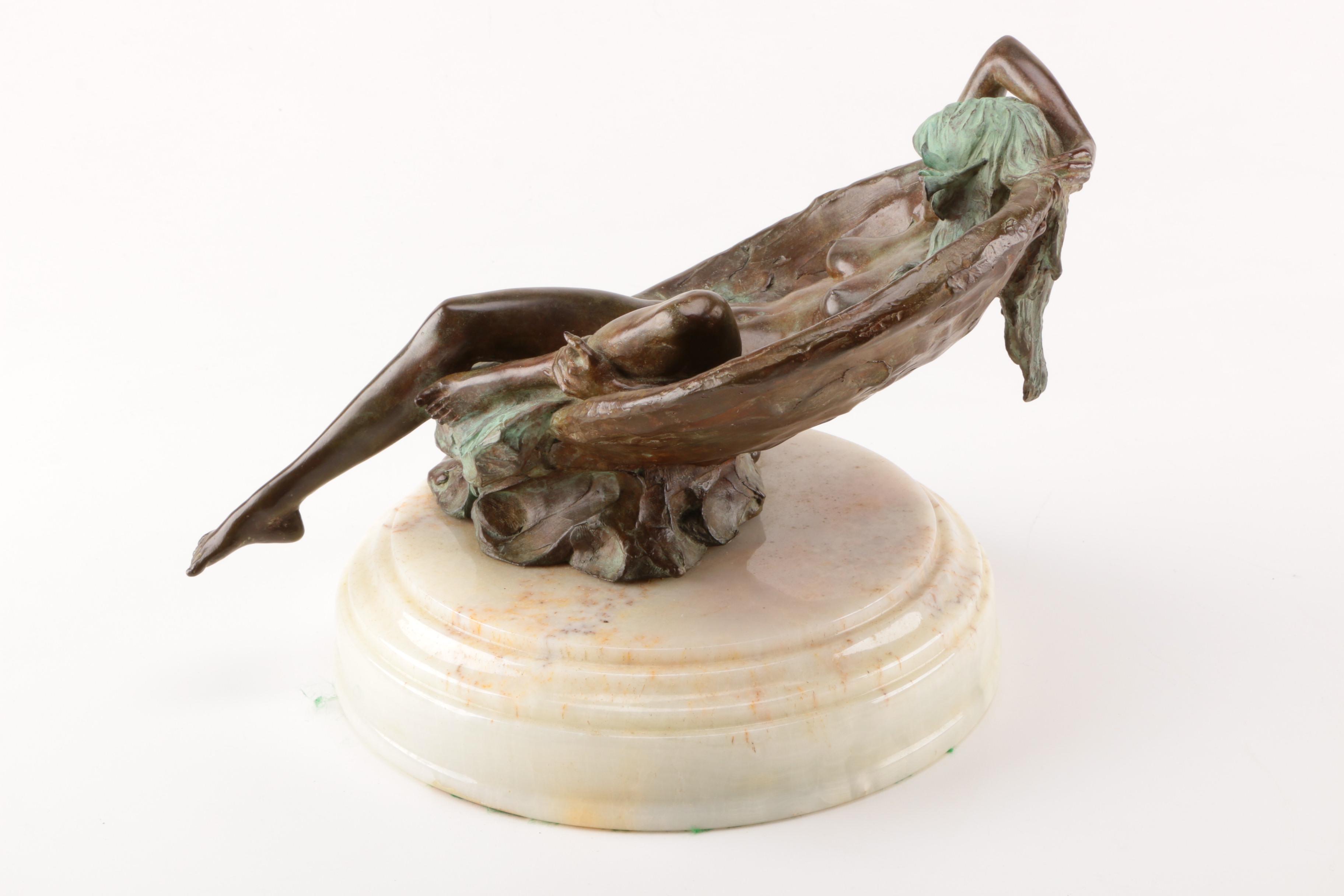 Robert Krant Limited Edition Copper Alloy Sculpture "Ring Chair"