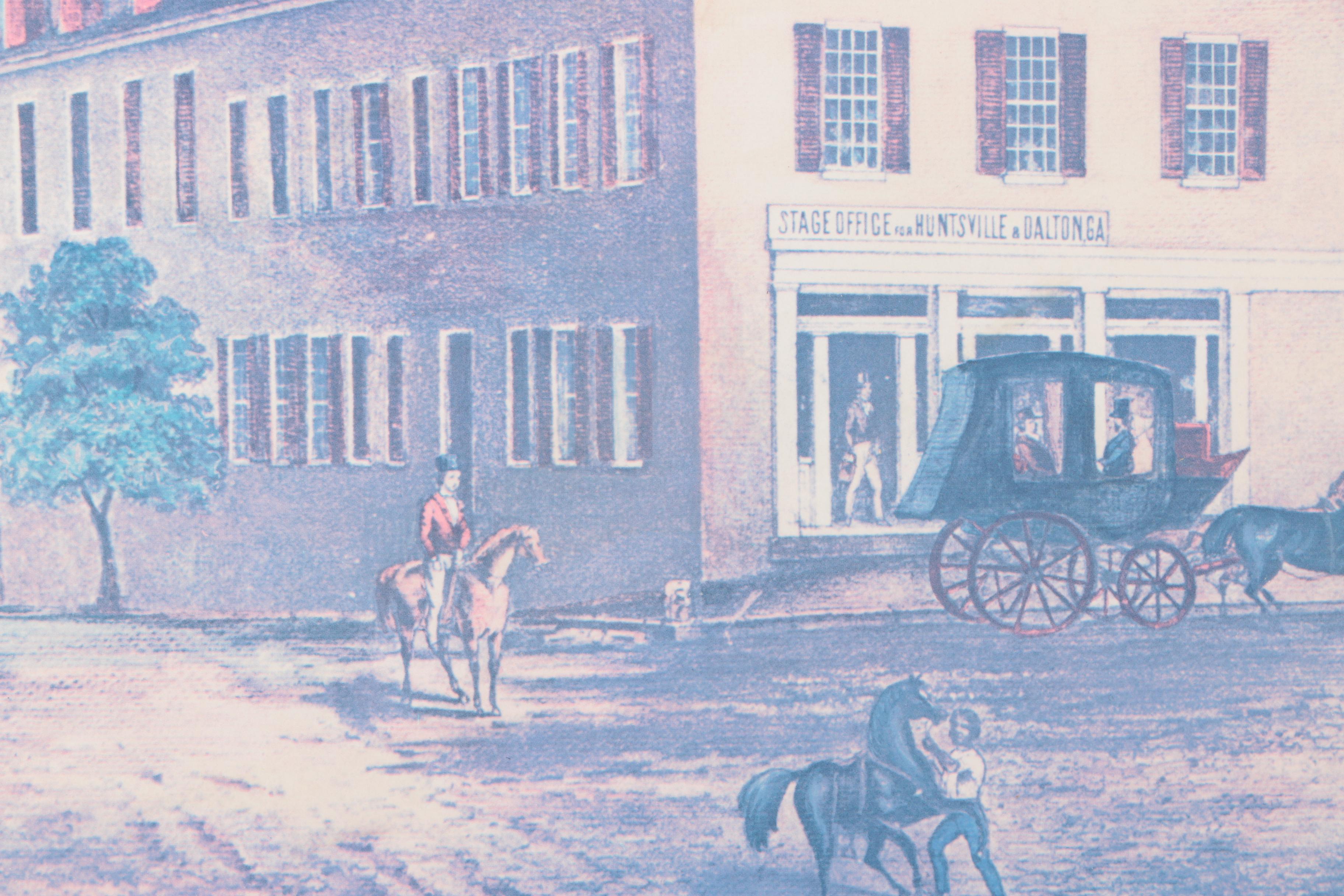 J. L. Kirchner Limited Edition Offset Lithograph "The Nashville Inn Nashville, Tennessee 1845"