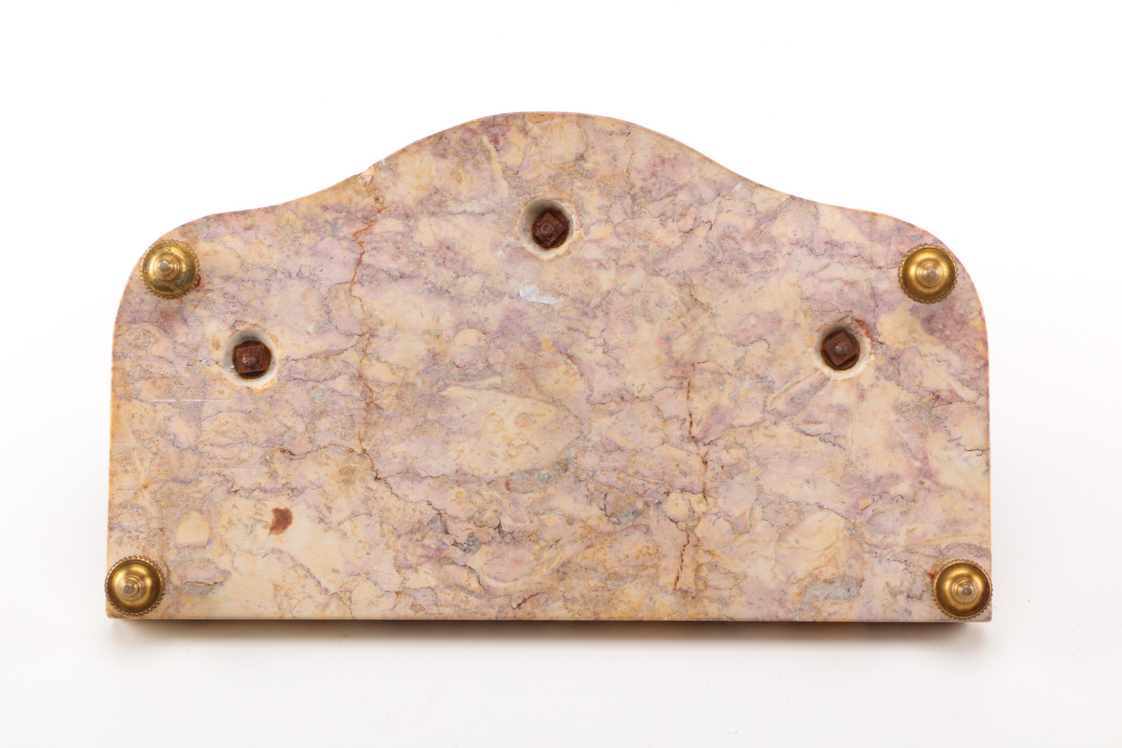 Melotte Signed Inkwell with Eagle Statuette