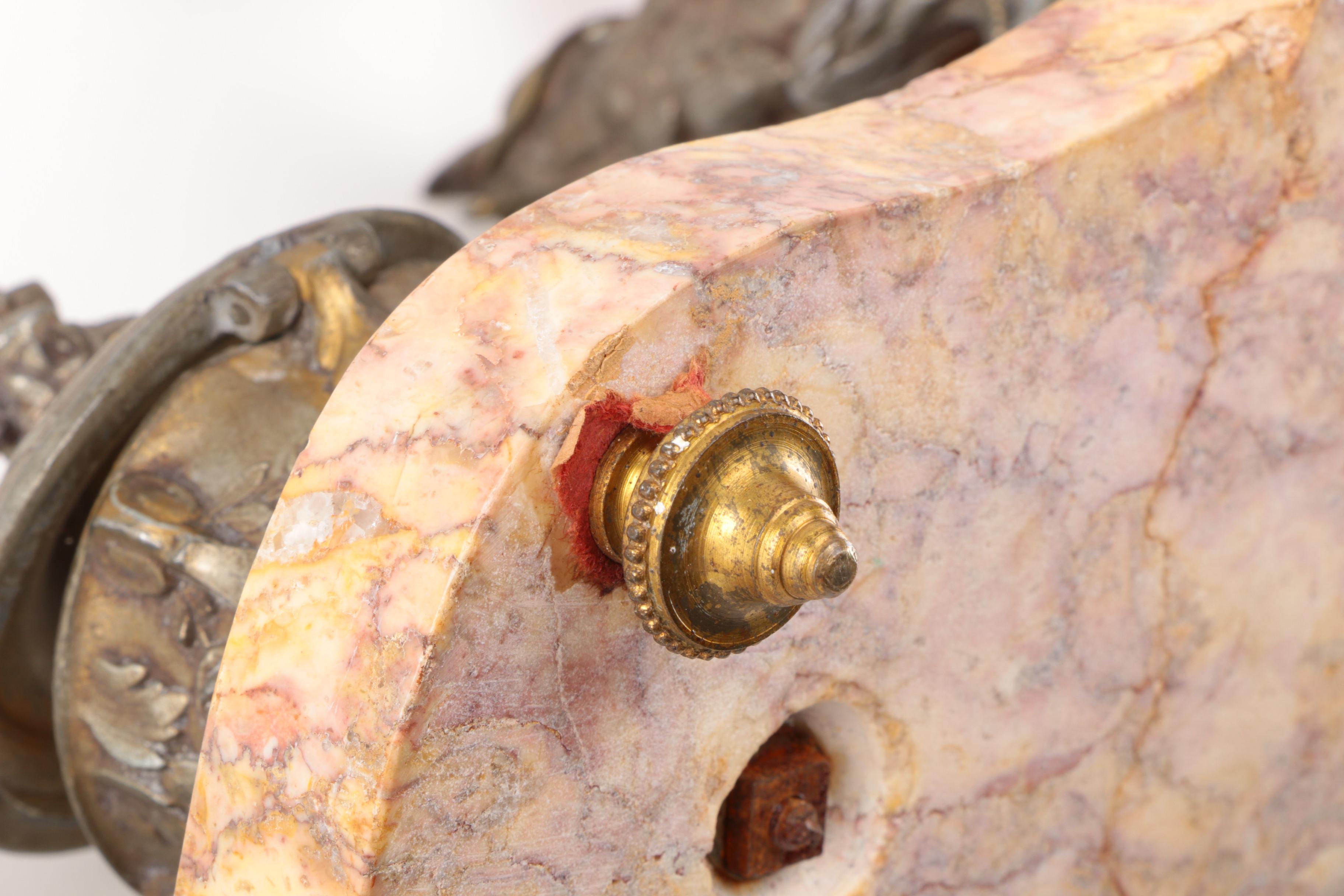 Melotte Signed Inkwell with Eagle Statuette