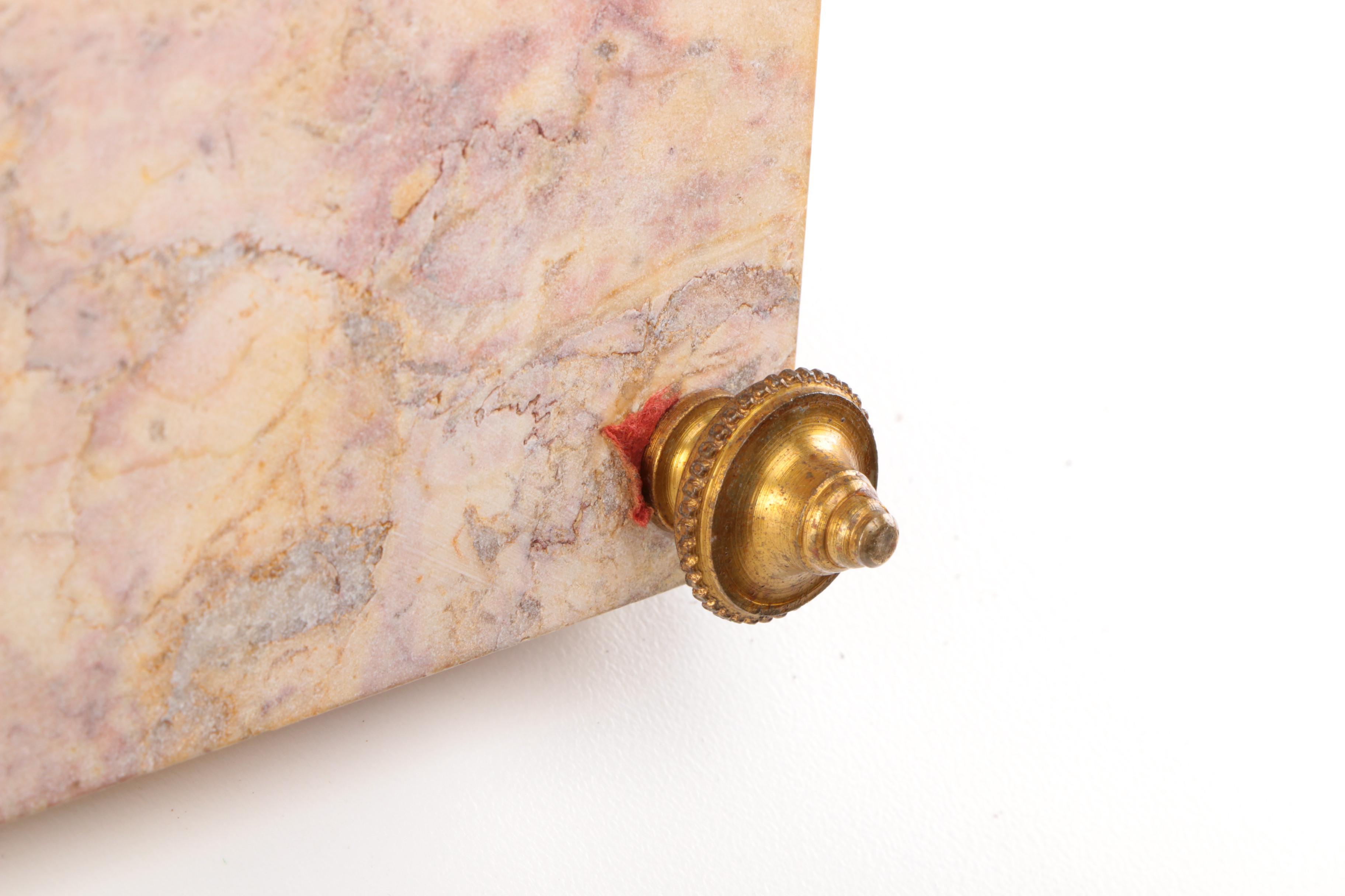 Melotte Signed Inkwell with Eagle Statuette