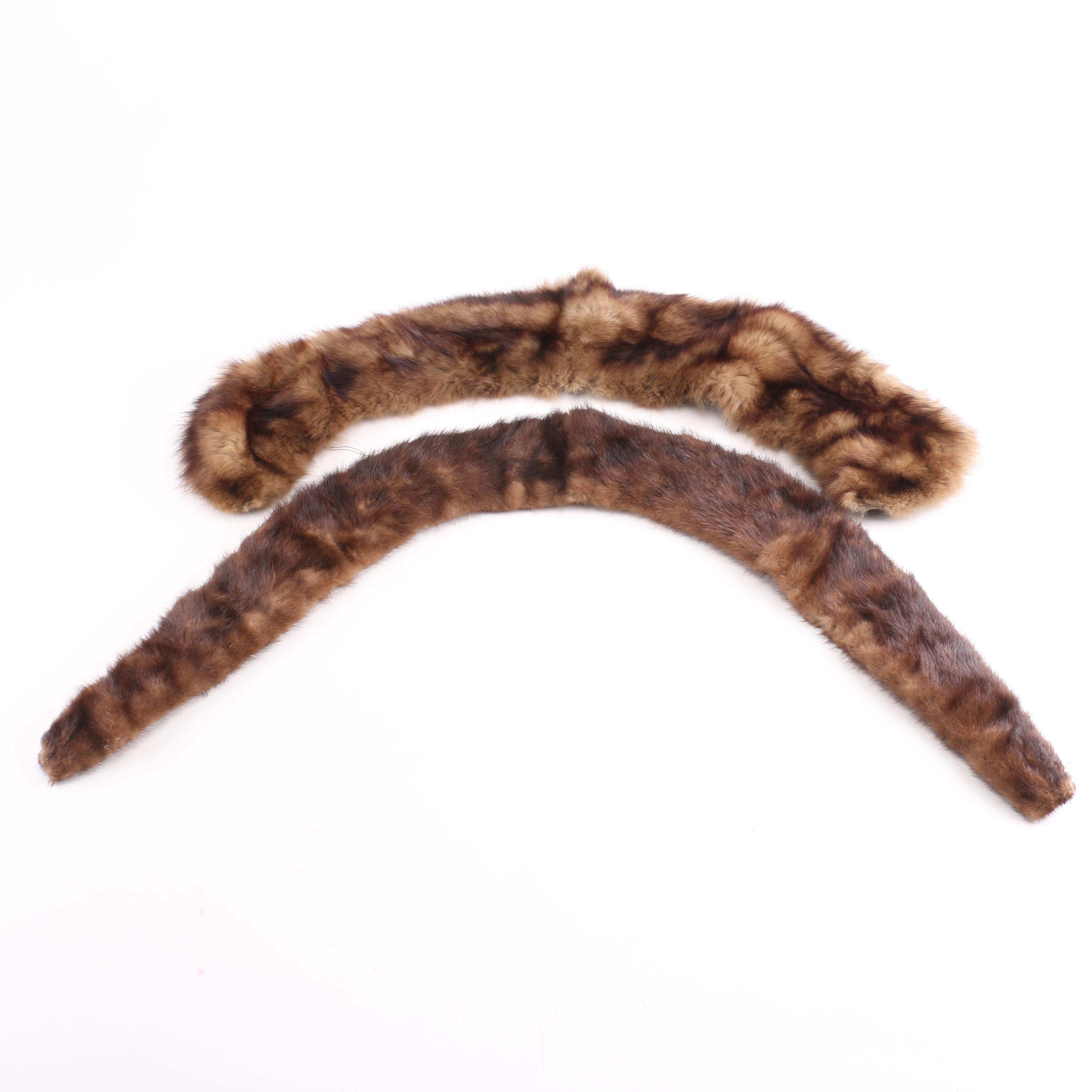 Mink and Fox Fur Stoles