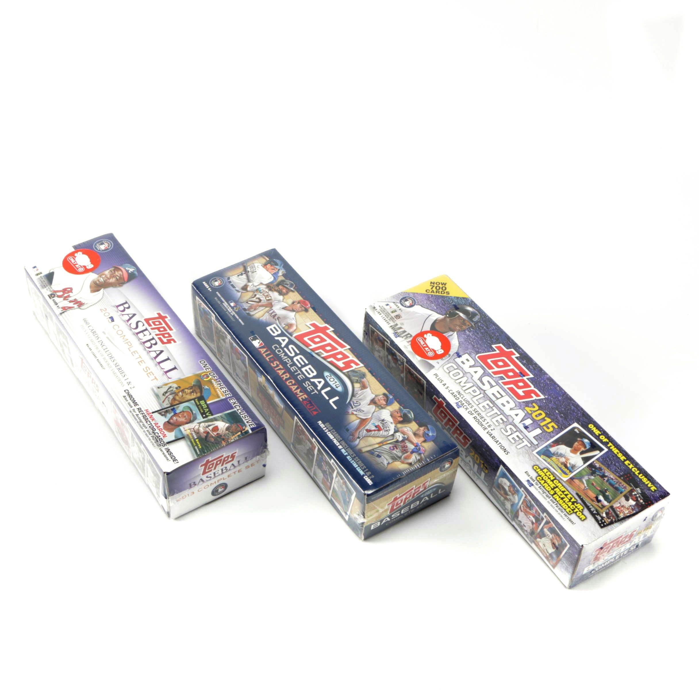 2013-2015 Topps Baseball Card Sets