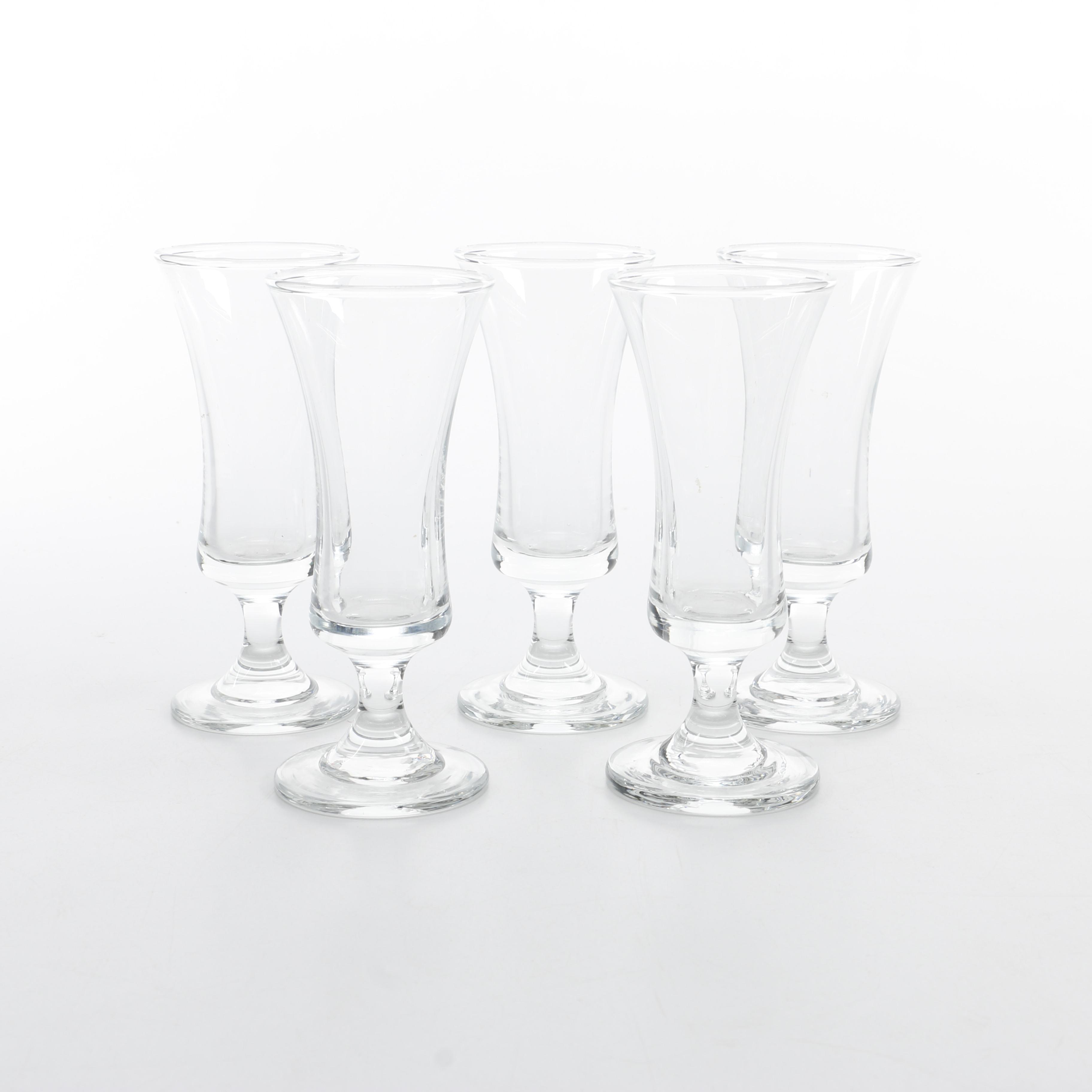 Collection of Crystal Cordial Glasses