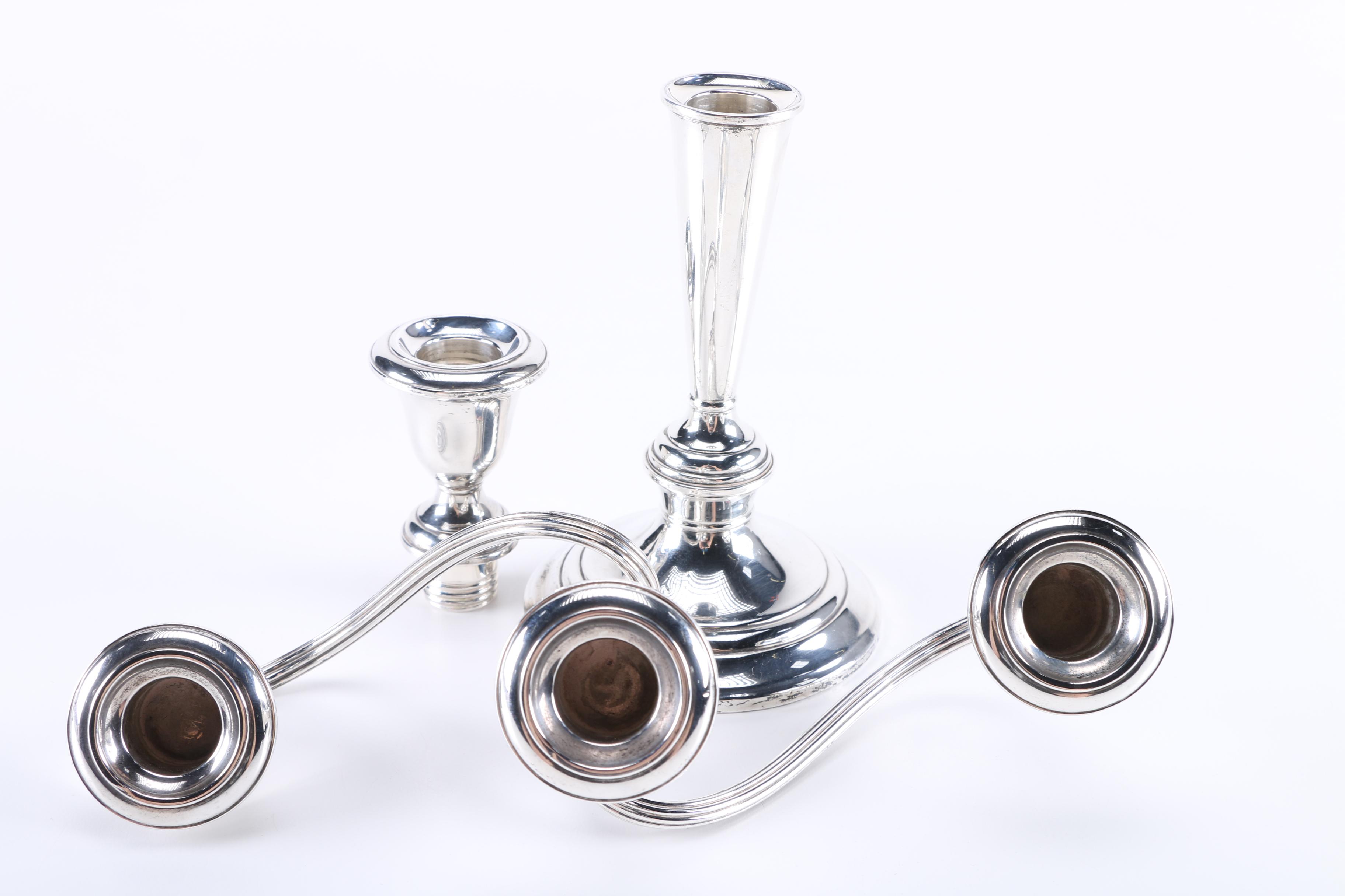 Gorham "Puritan" Weighted Sterling Candelabrum