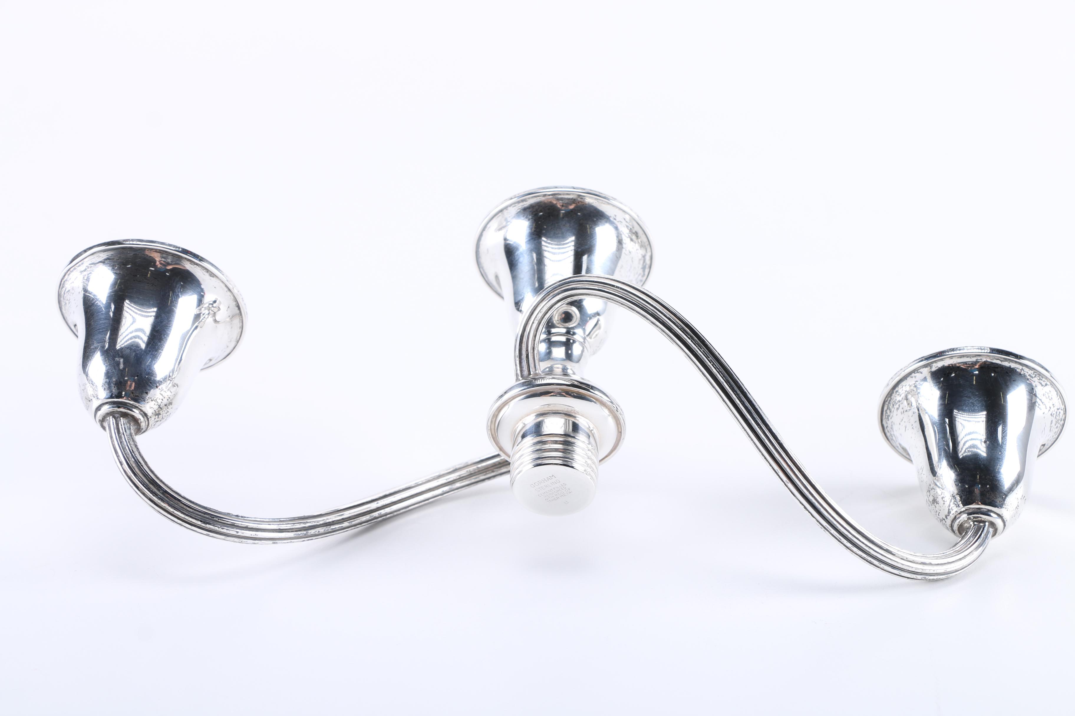 Gorham "Puritan" Weighted Sterling Candelabrum