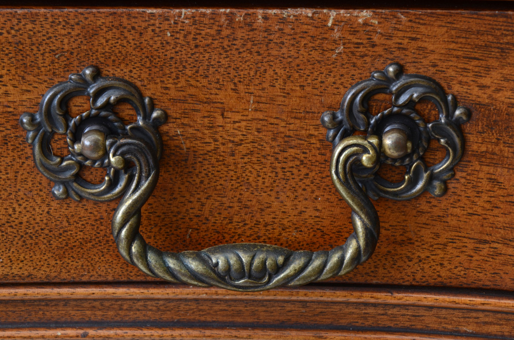 Mahogany Serving Cart with Drop-Leaves