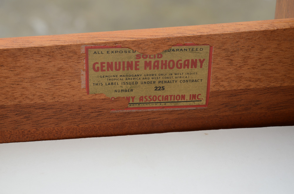 Mahogany Serving Cart with Drop-Leaves