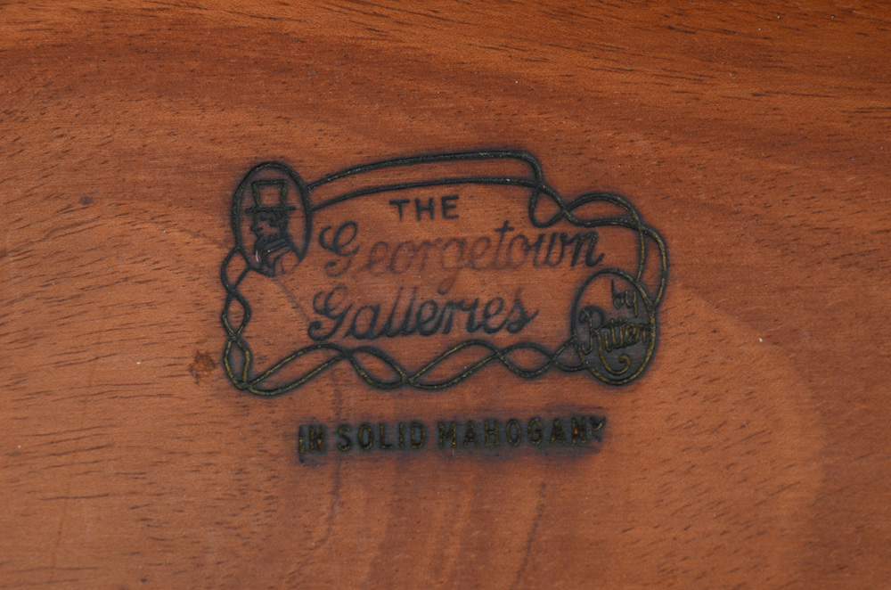 Mahogany Serving Cart with Drop-Leaves