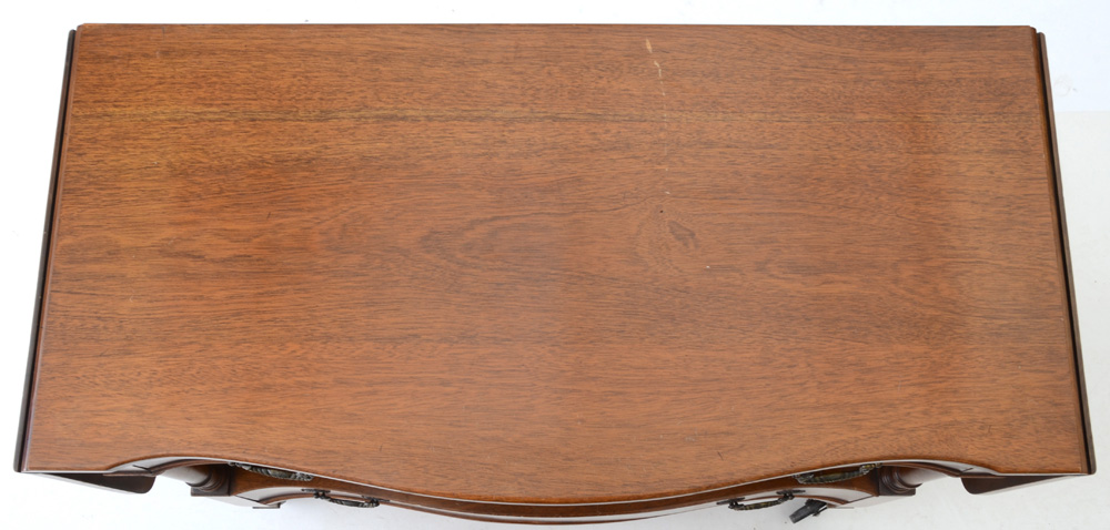 Mahogany Serving Cart with Drop-Leaves