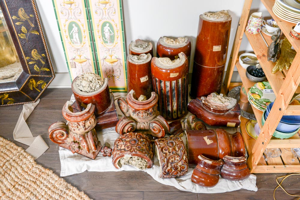 Antique European Glazed Terra Cotta Architectural Moldings