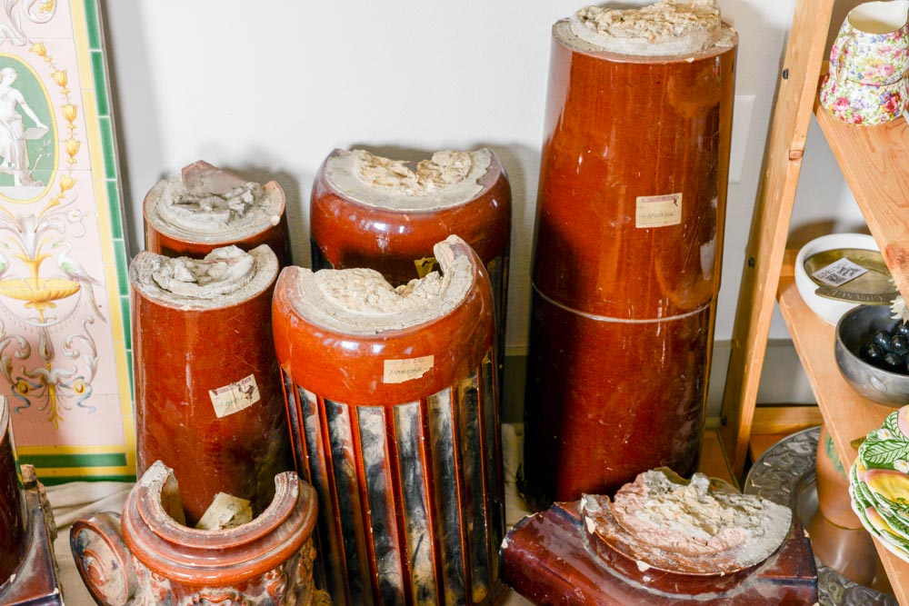 Antique European Glazed Terra Cotta Architectural Moldings