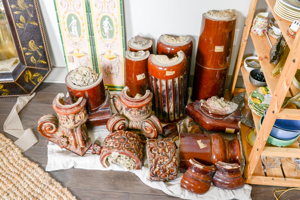 Antique European Glazed Terra Cotta Architectural Moldings