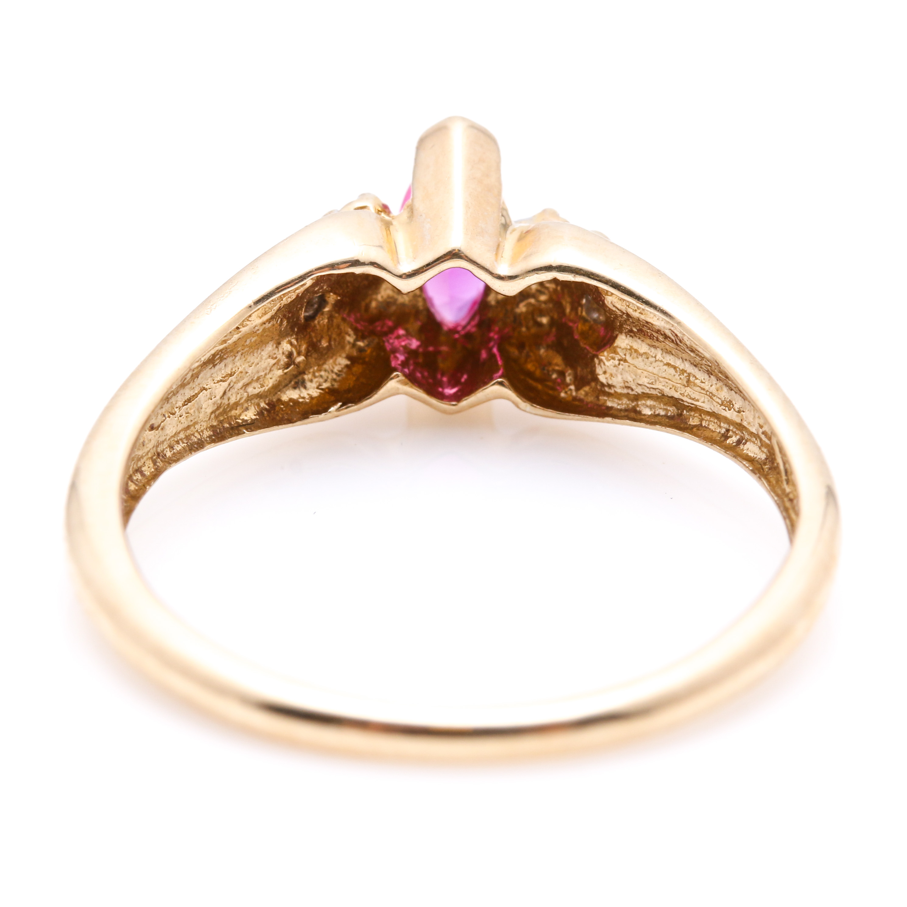 10K Yellow Gold Gemstone and Diamond Rings