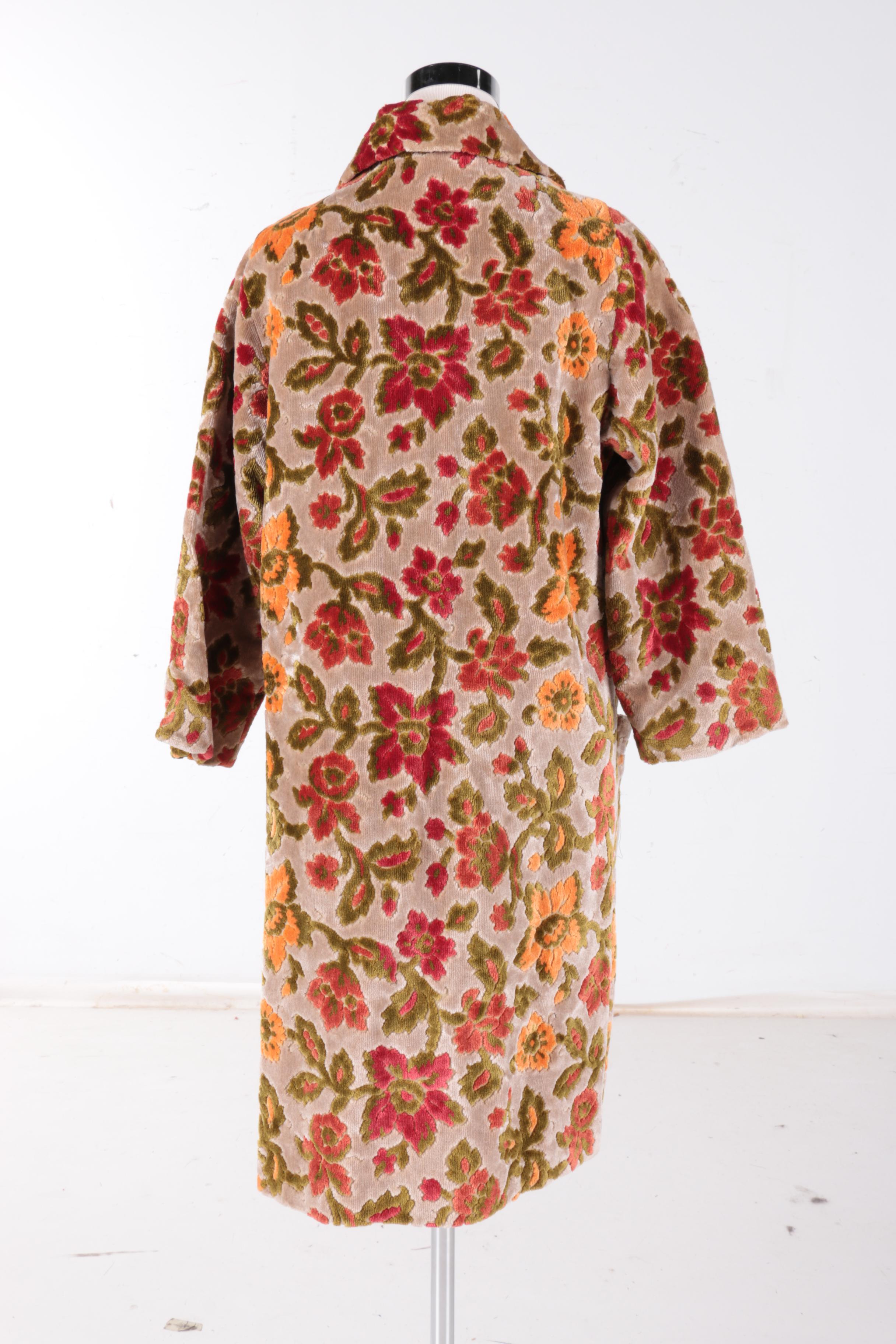 Traelcoats by Naman Vintage Green and Pink Floral Coat