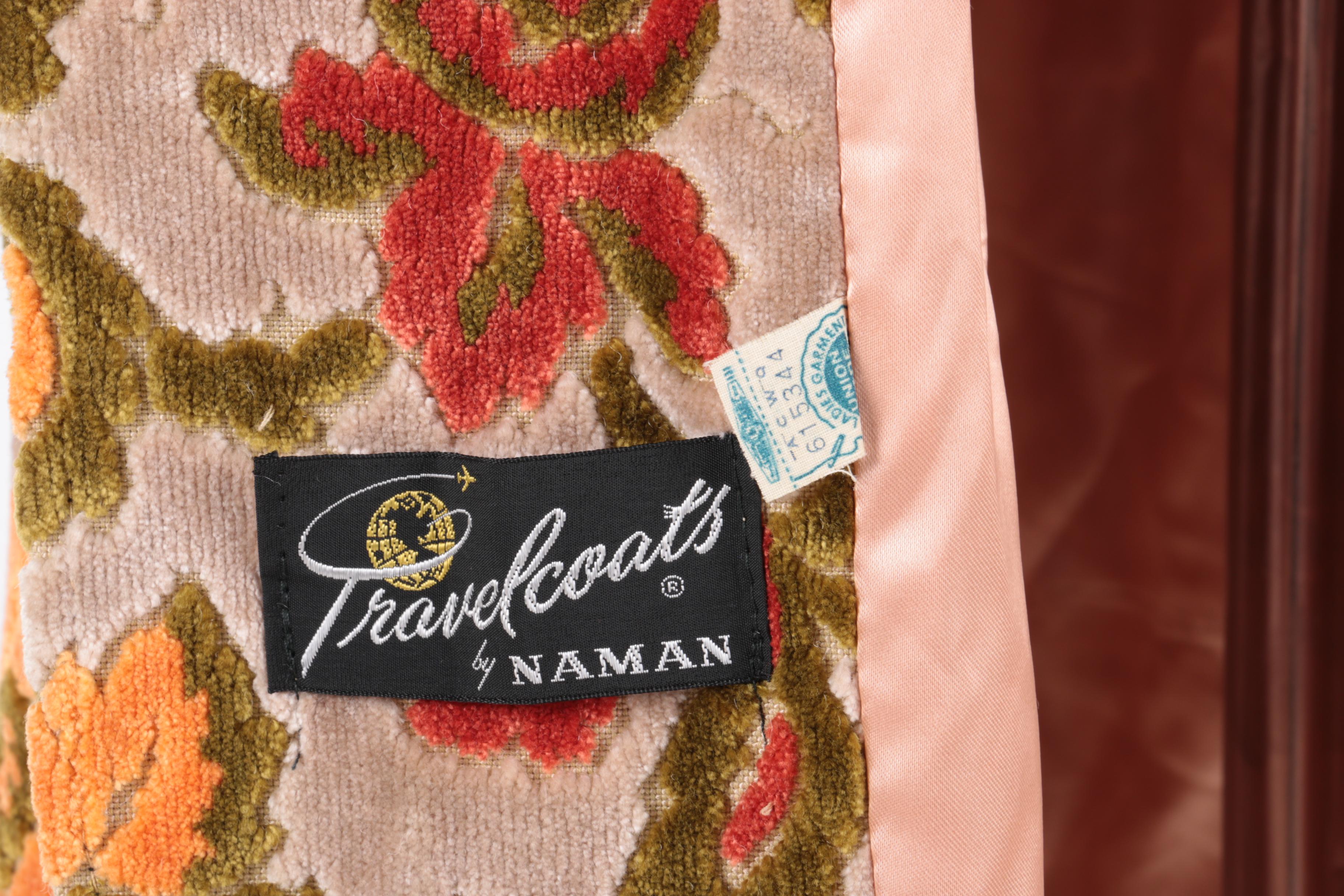 Traelcoats by Naman Vintage Green and Pink Floral Coat