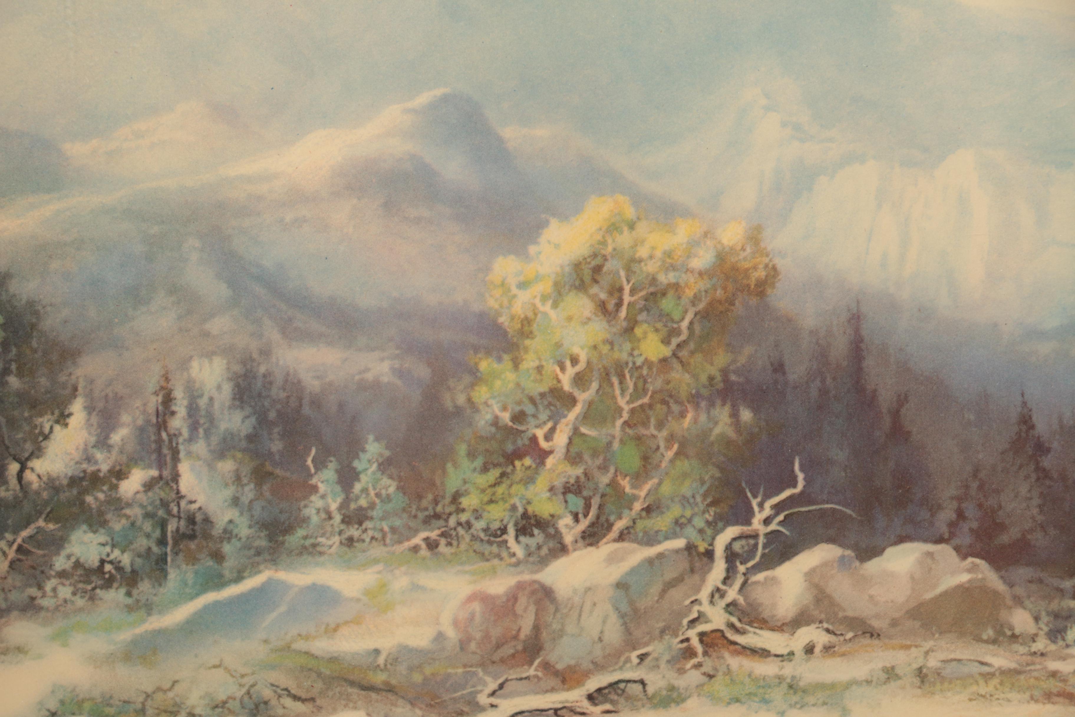 Offset Lithograph After David Swing "Western Grandeur"