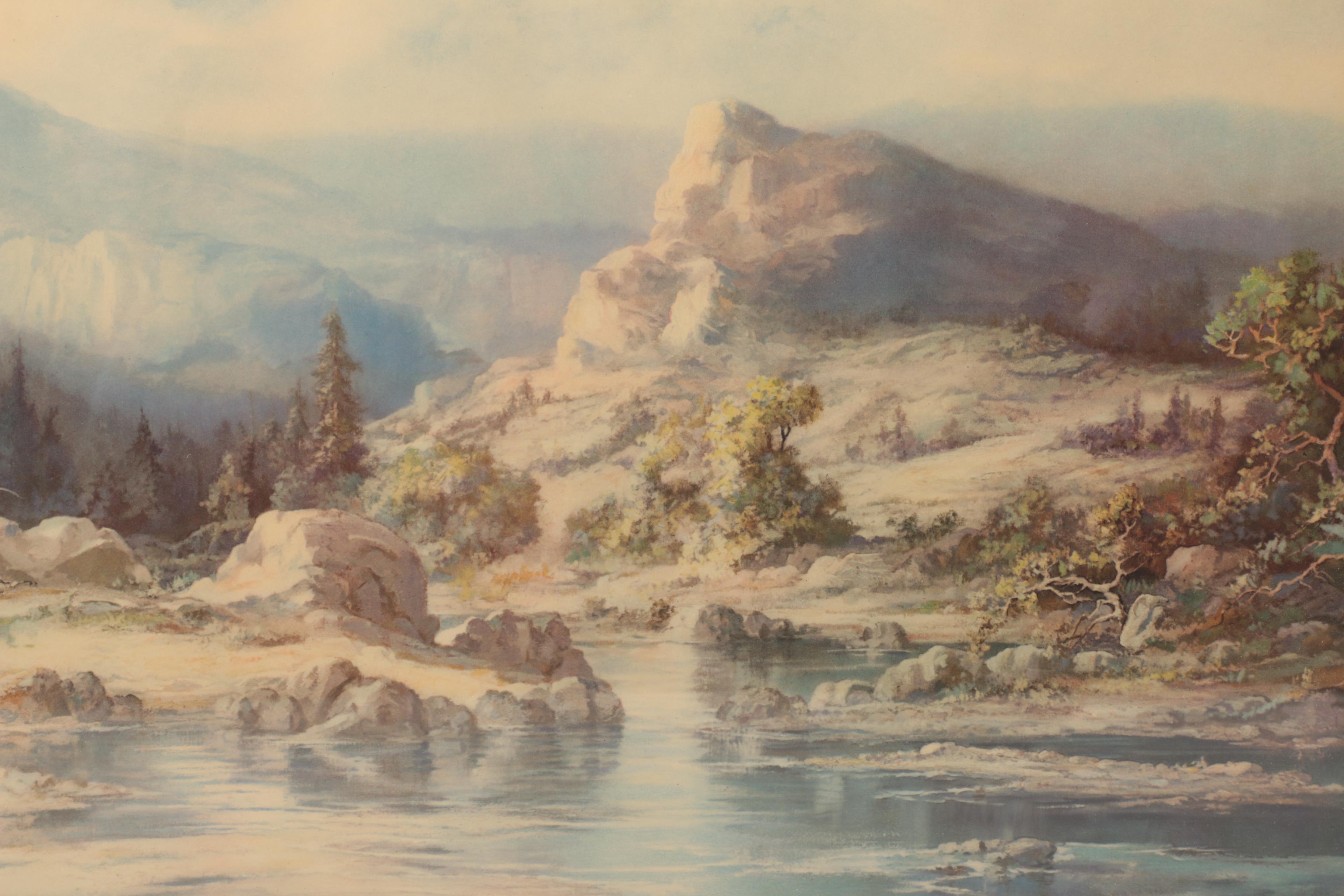 Offset Lithograph After David Swing "Western Grandeur"