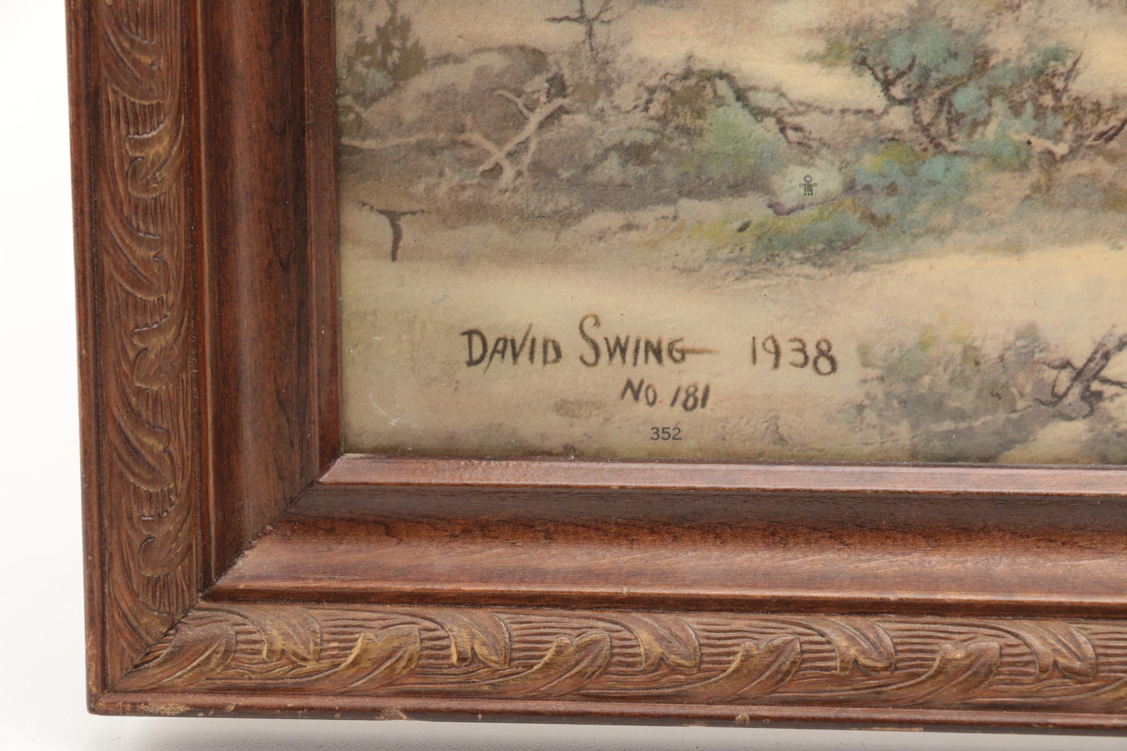 Offset Lithograph After David Swing "Western Grandeur"