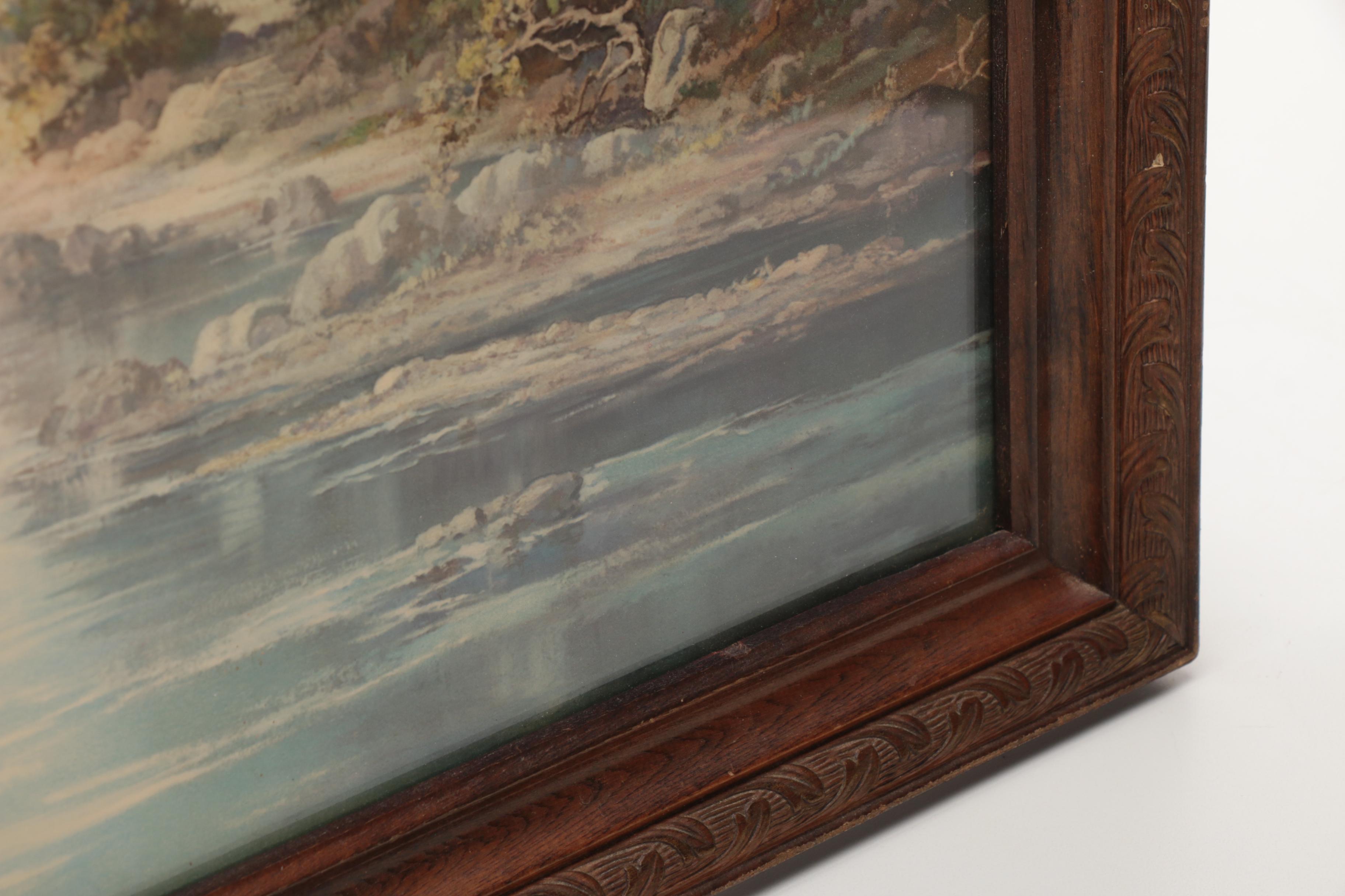 Offset Lithograph After David Swing "Western Grandeur"
