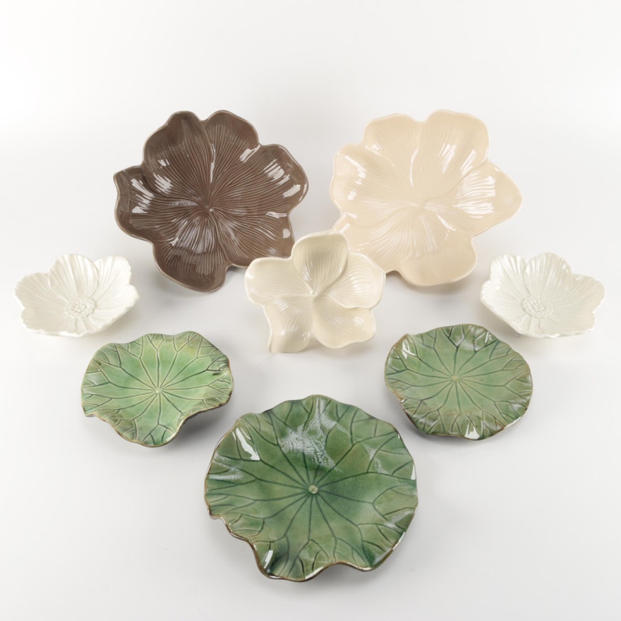 Arhaus Flower and Lily Pad Dishes