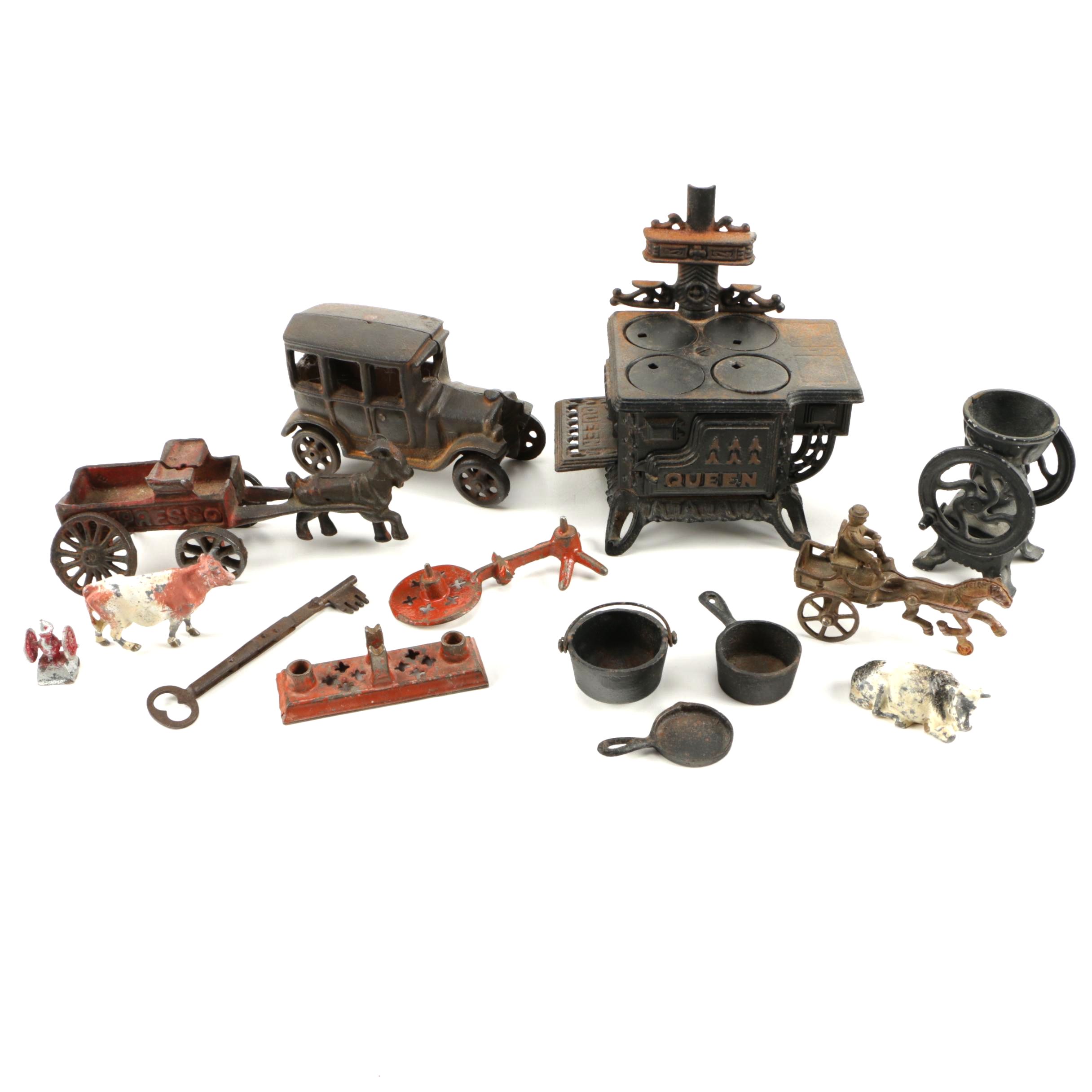 Vintage Cast Iron Figurines and Miniatures