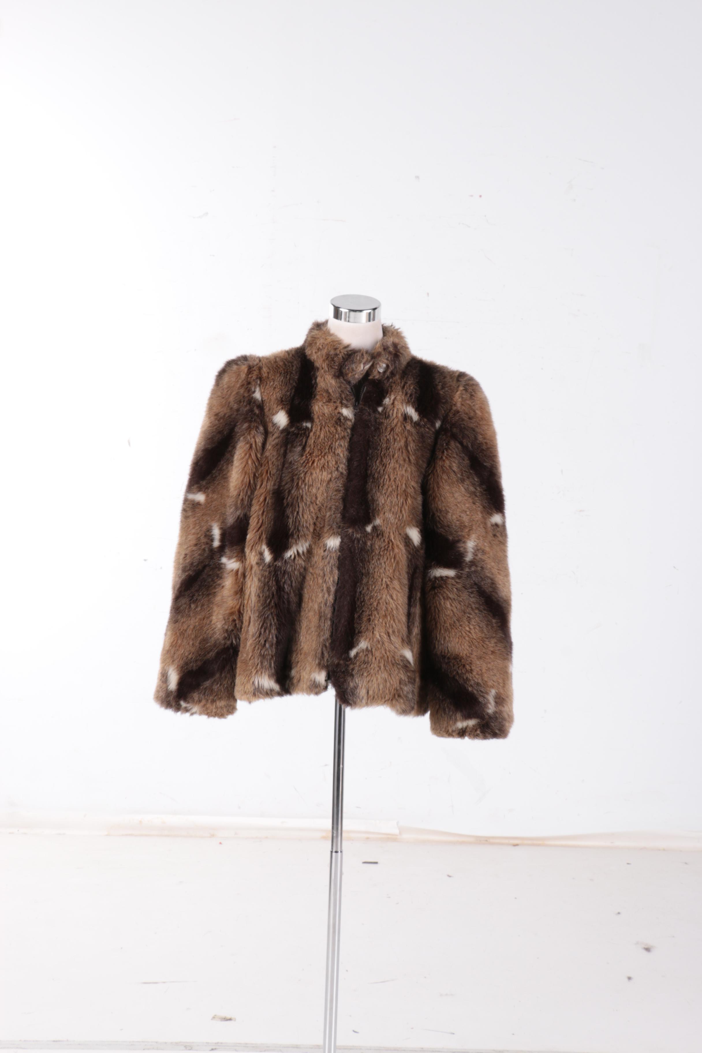 Vintage Jordache Faux Fur Coat