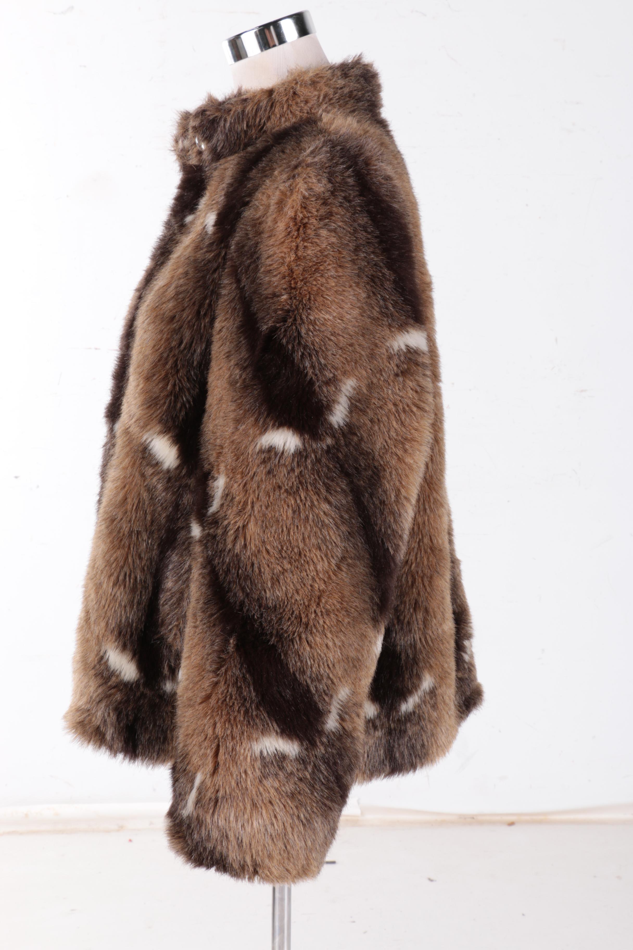 Vintage Jordache Faux Fur Coat