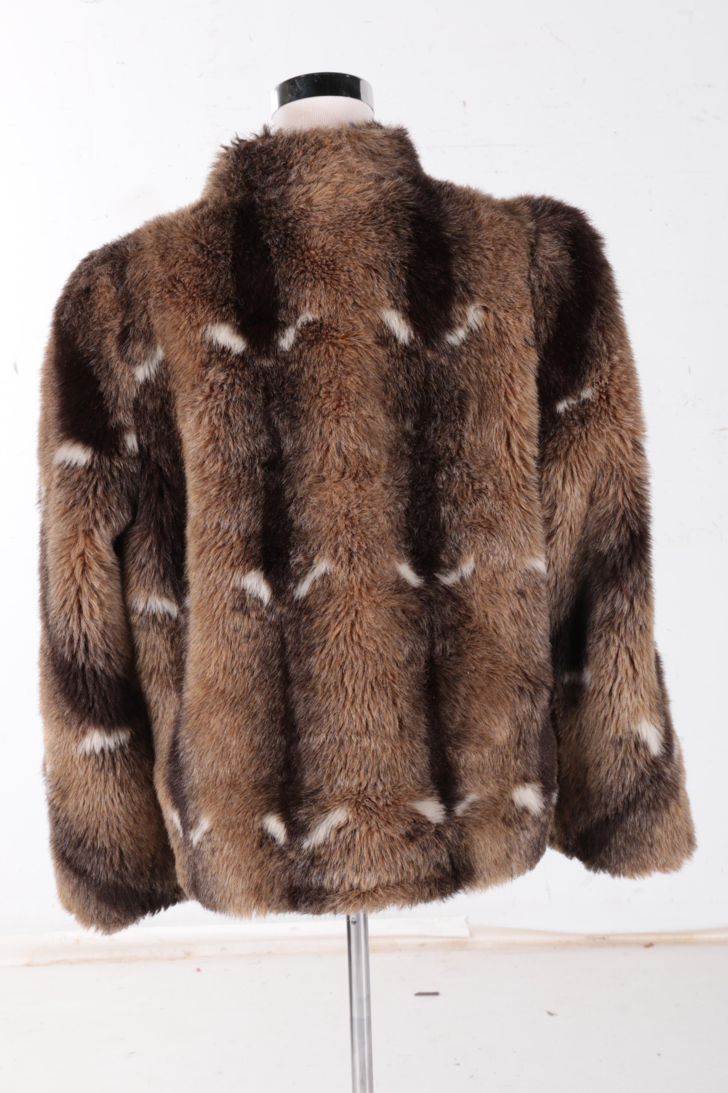 Vintage Jordache Faux Fur Coat