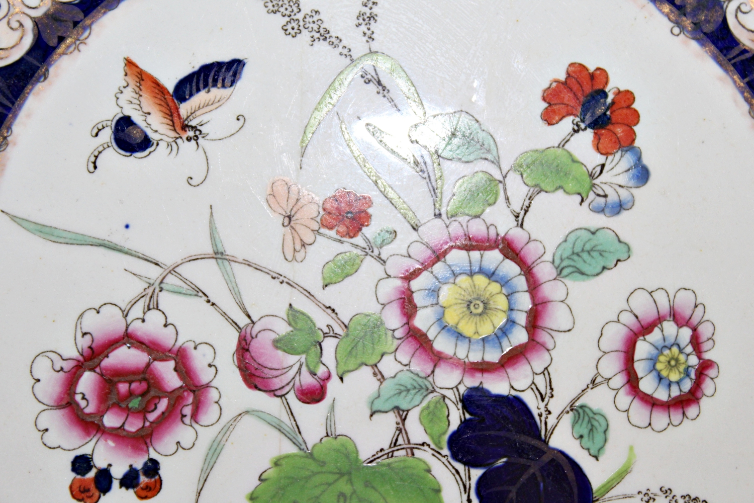 Antique Ashworth Ironstone Plate