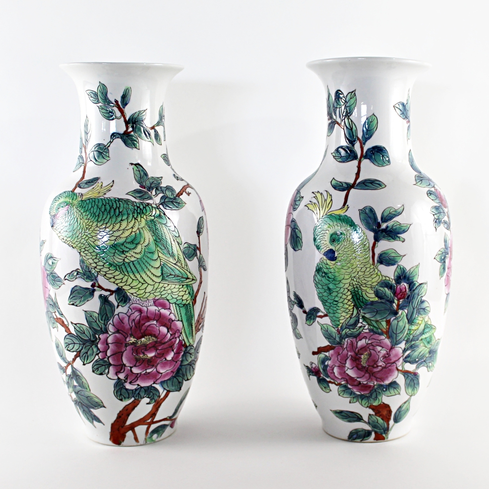 Pair of Maitland-Smith Ltd. Chinese Vases