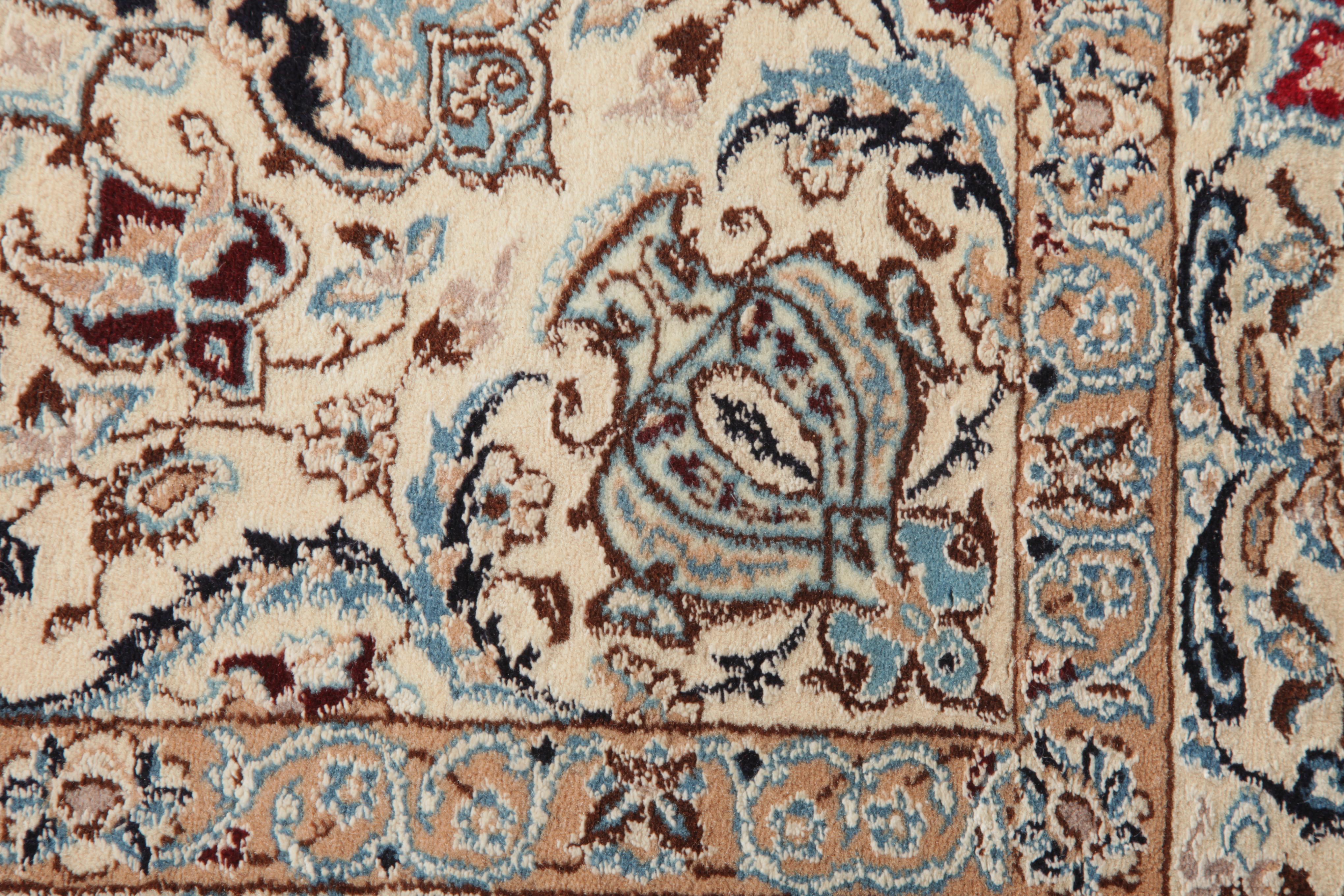Hand-Knotted Iranian Isfahan Area Rug