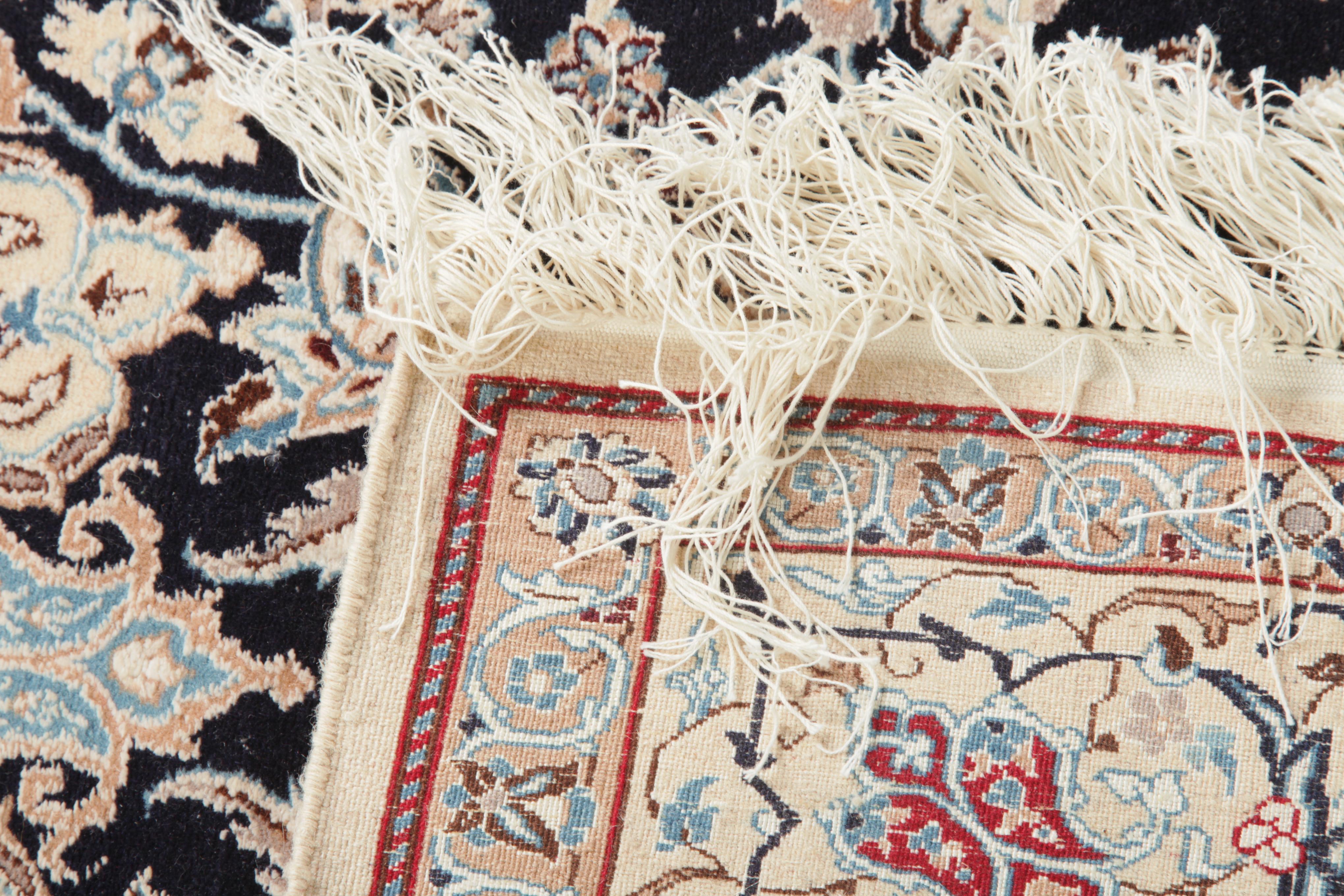 Hand-Knotted Iranian Isfahan Area Rug