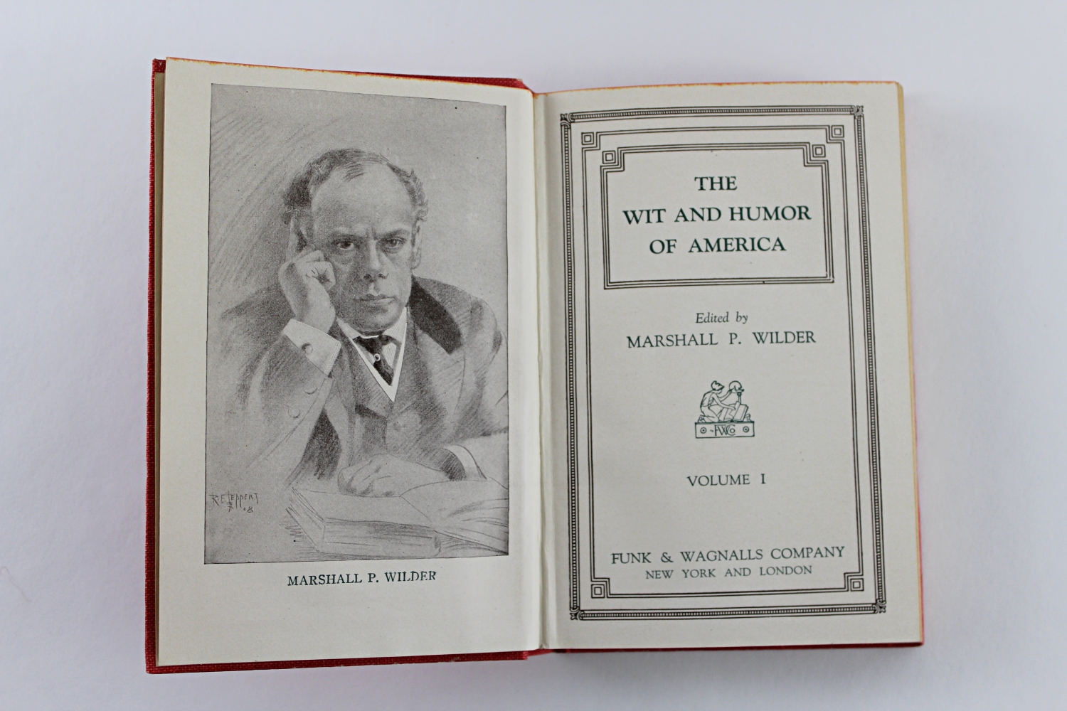 1911 "The Wit and Humor of America" by Marshall P. Wilder