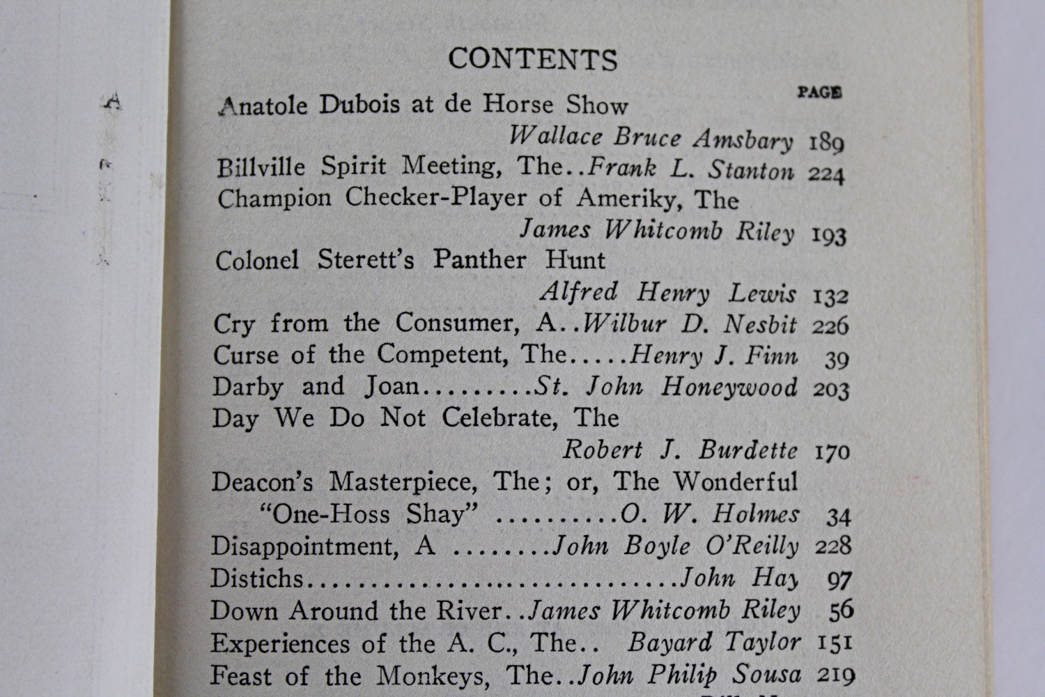 1911 "The Wit and Humor of America" by Marshall P. Wilder
