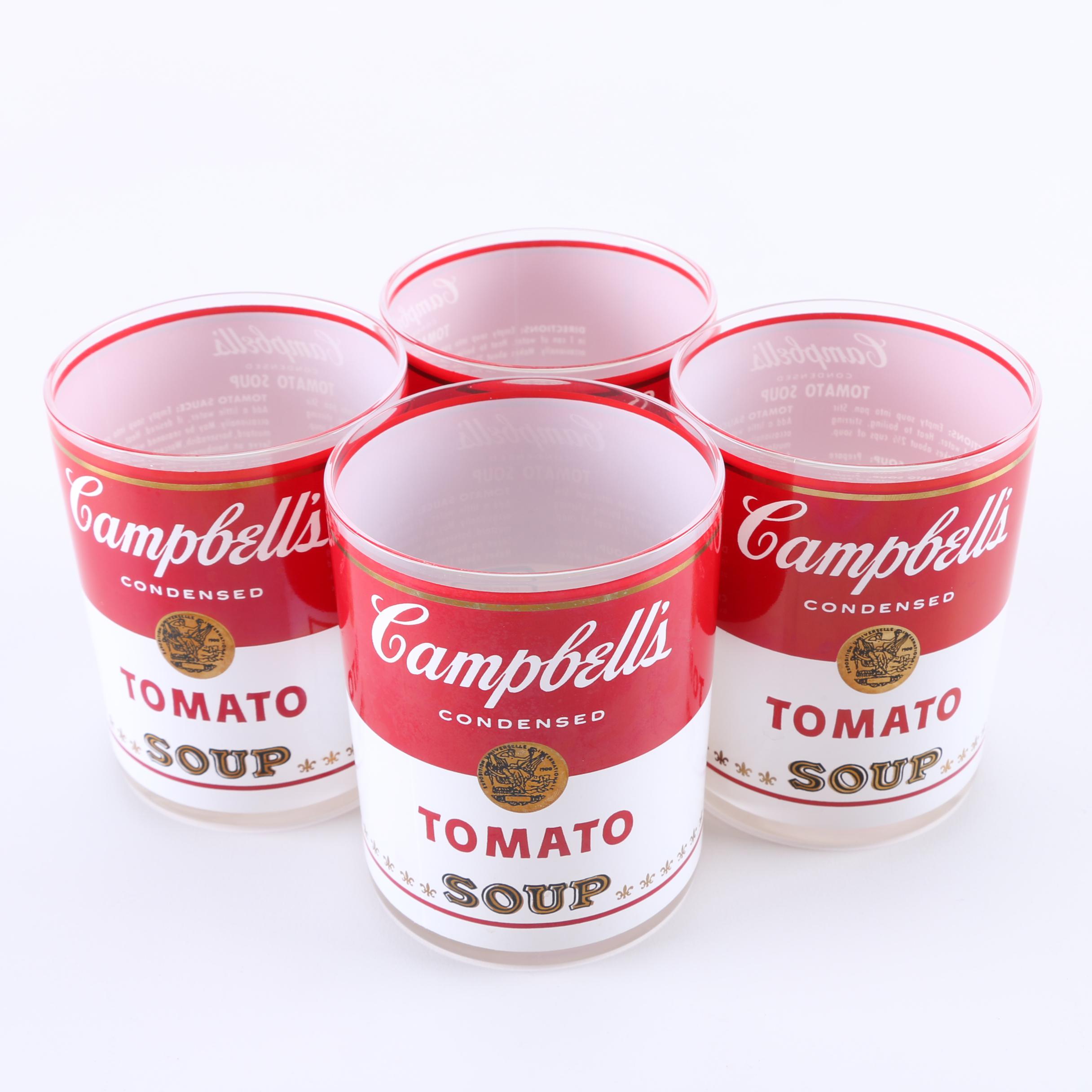 Vintage Campbell's Soup Drinking Glasses