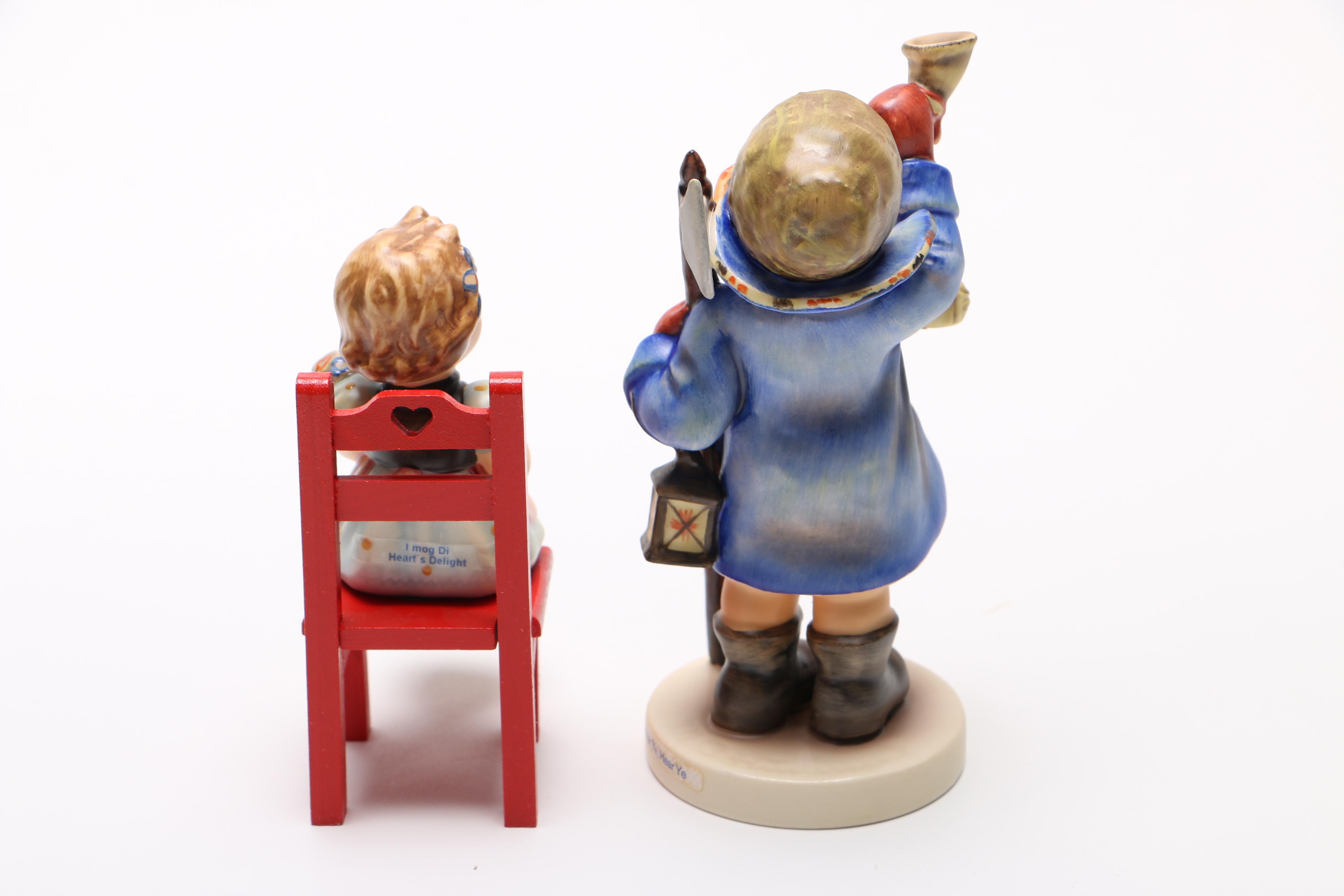 Hummel "Hear Ye, Hear Ye" and "Heart's Delight" Figurines