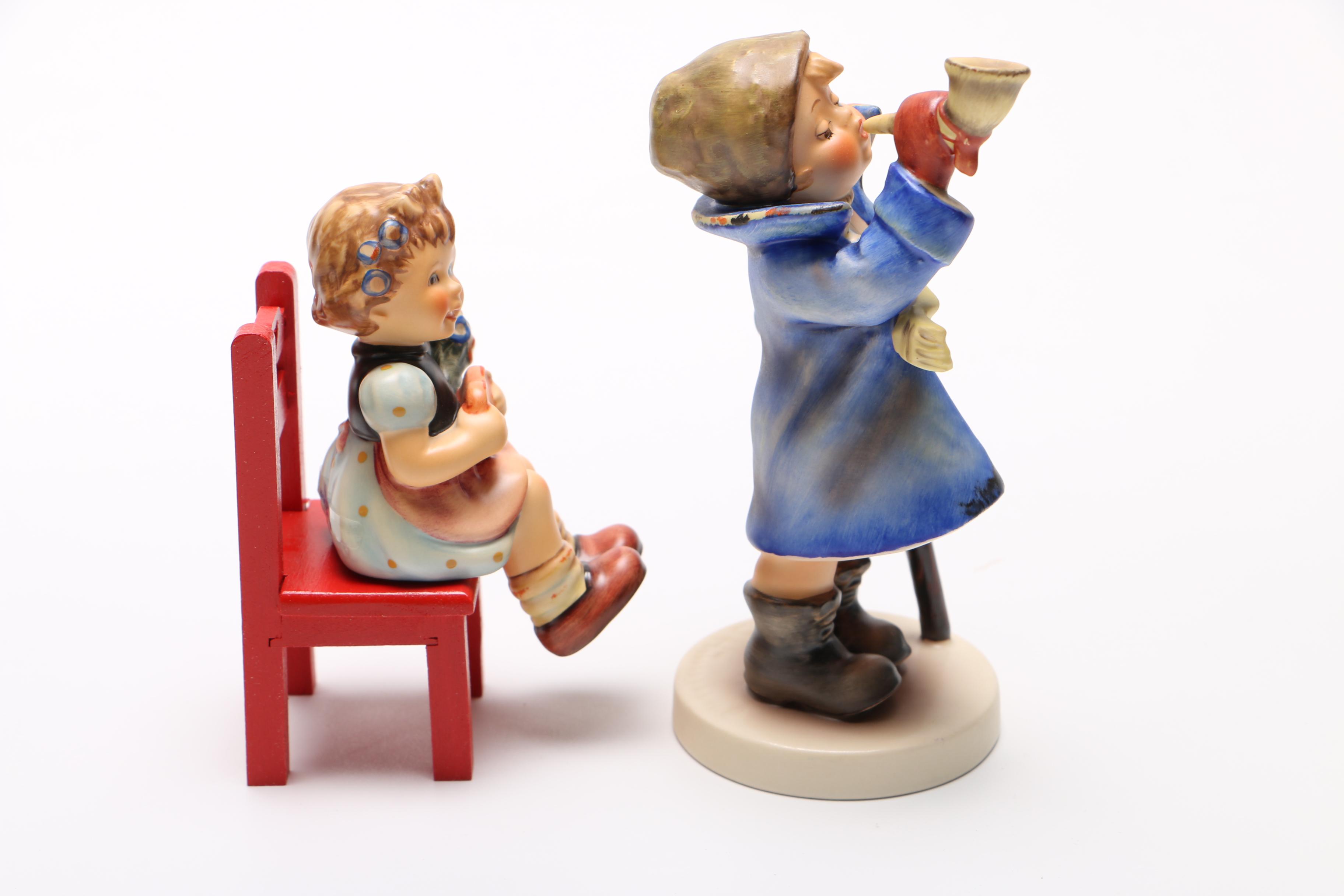 Hummel "Hear Ye, Hear Ye" and "Heart's Delight" Figurines