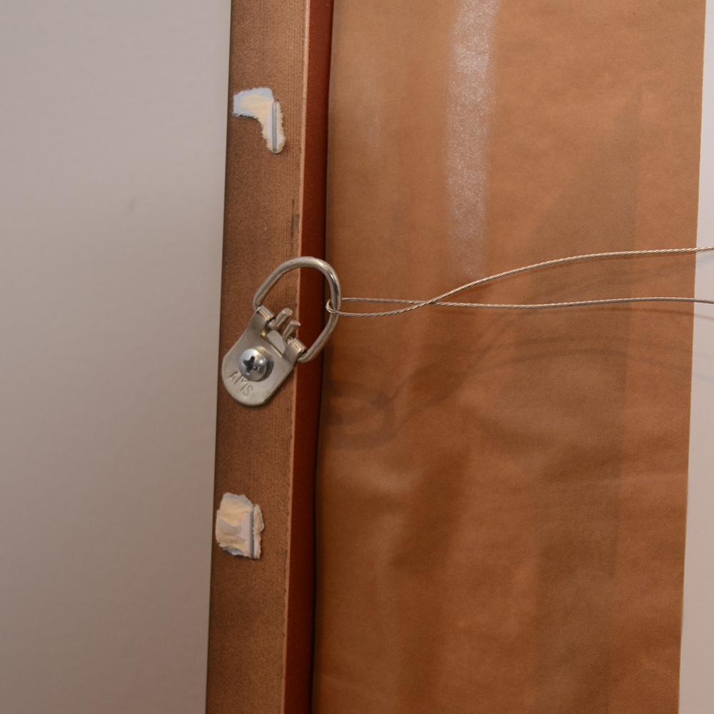 Framed Watercolor of a Tree Stump