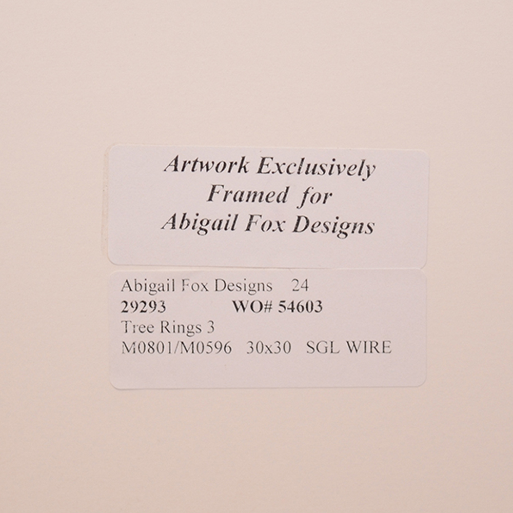 Framed Watercolor of a Tree Stump