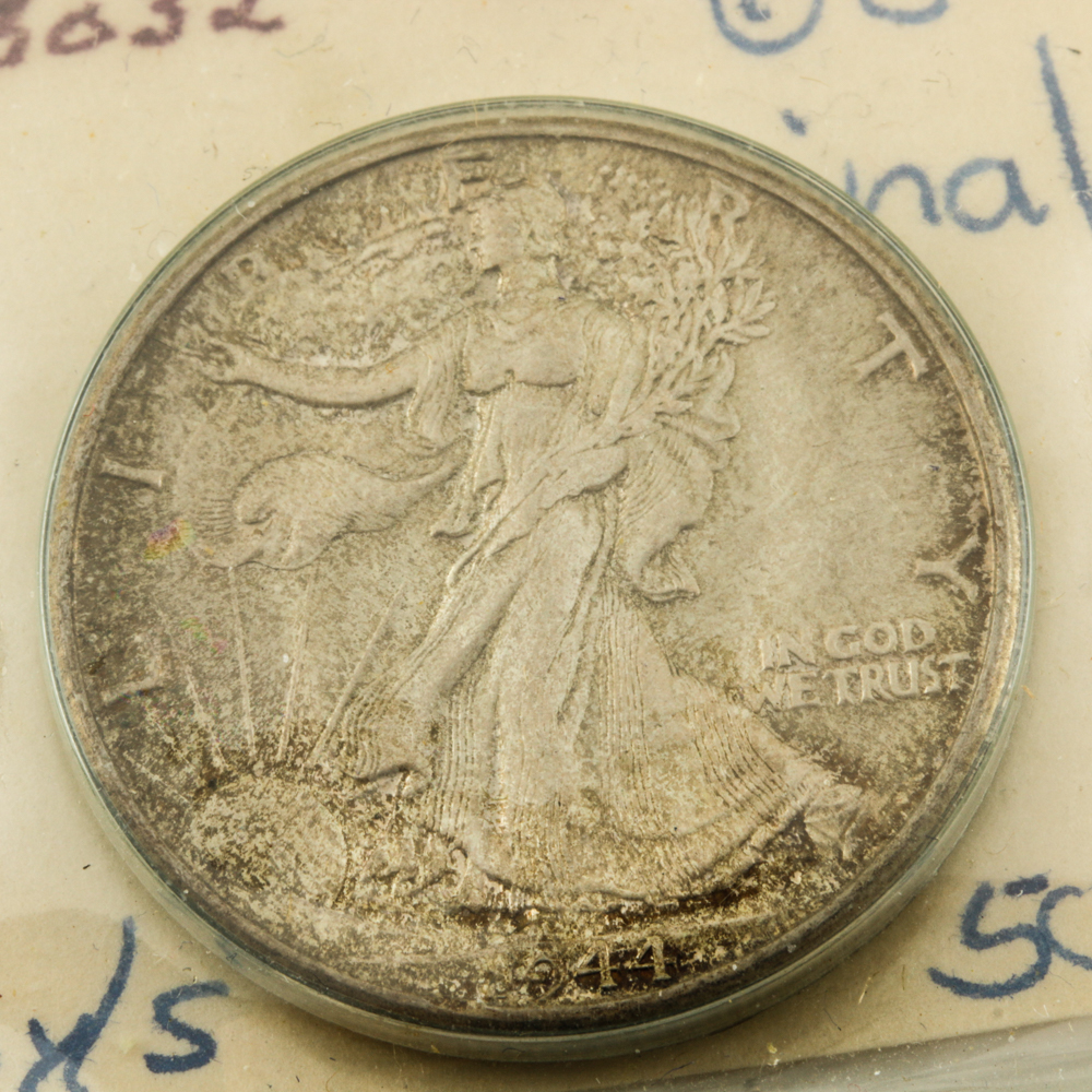 1942 to 1945 Walking Liberty Half Dollars