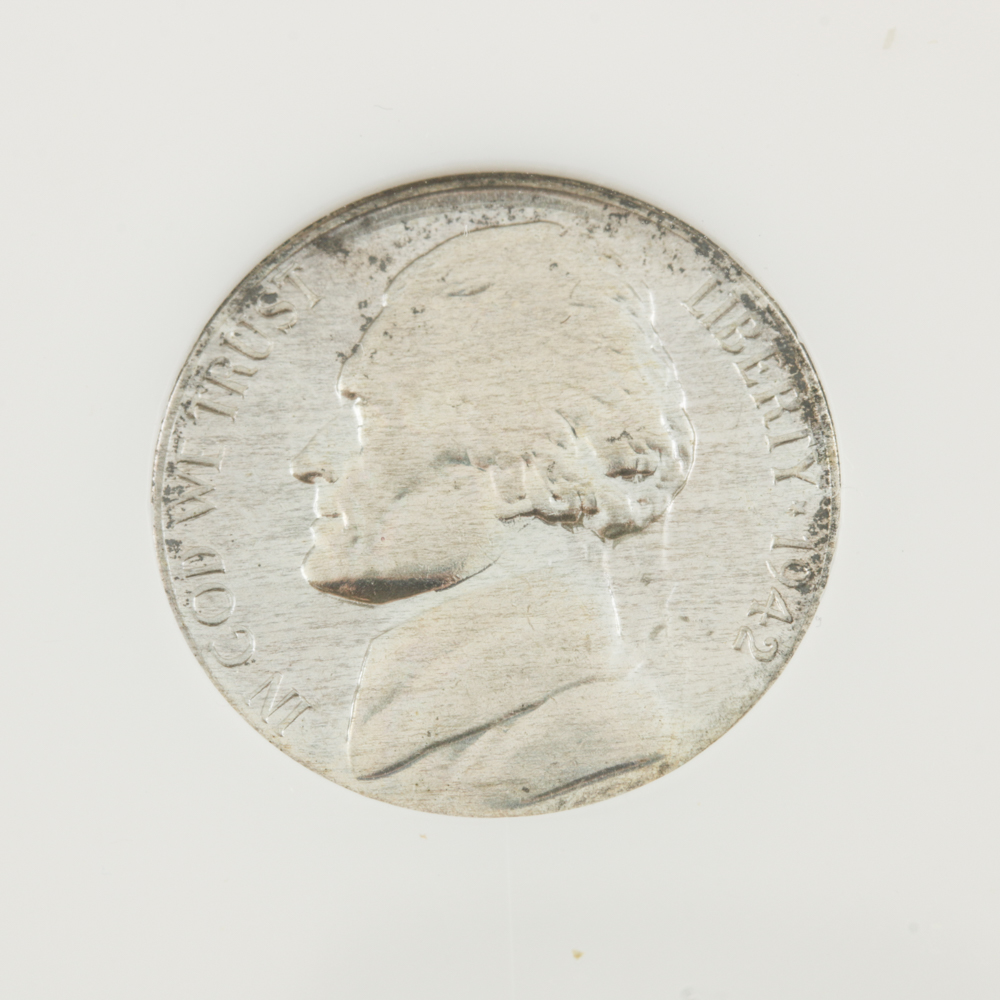 Five Encapsulated Jefferson Nickels