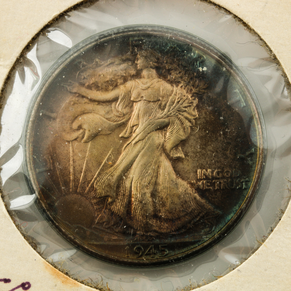 1942 to 1945 Walking Liberty Half Dollars