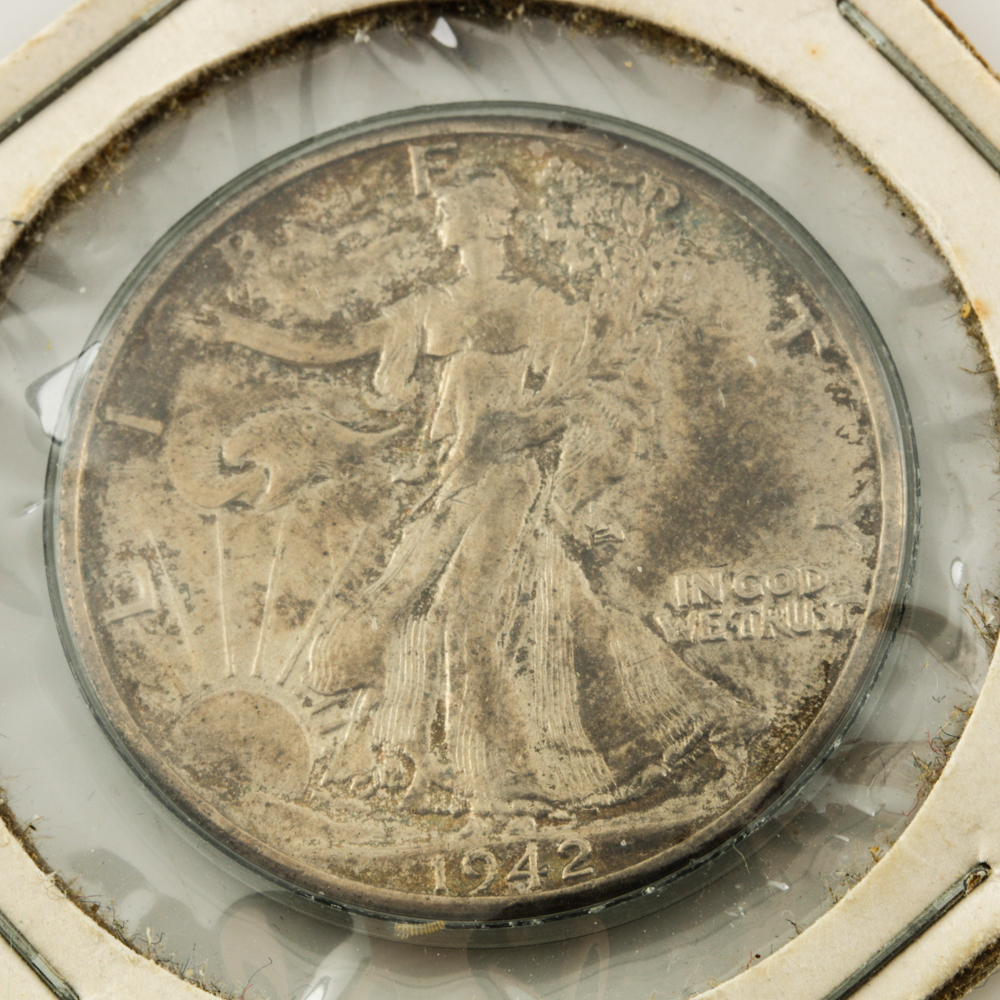 1942 to 1945 Walking Liberty Half Dollars